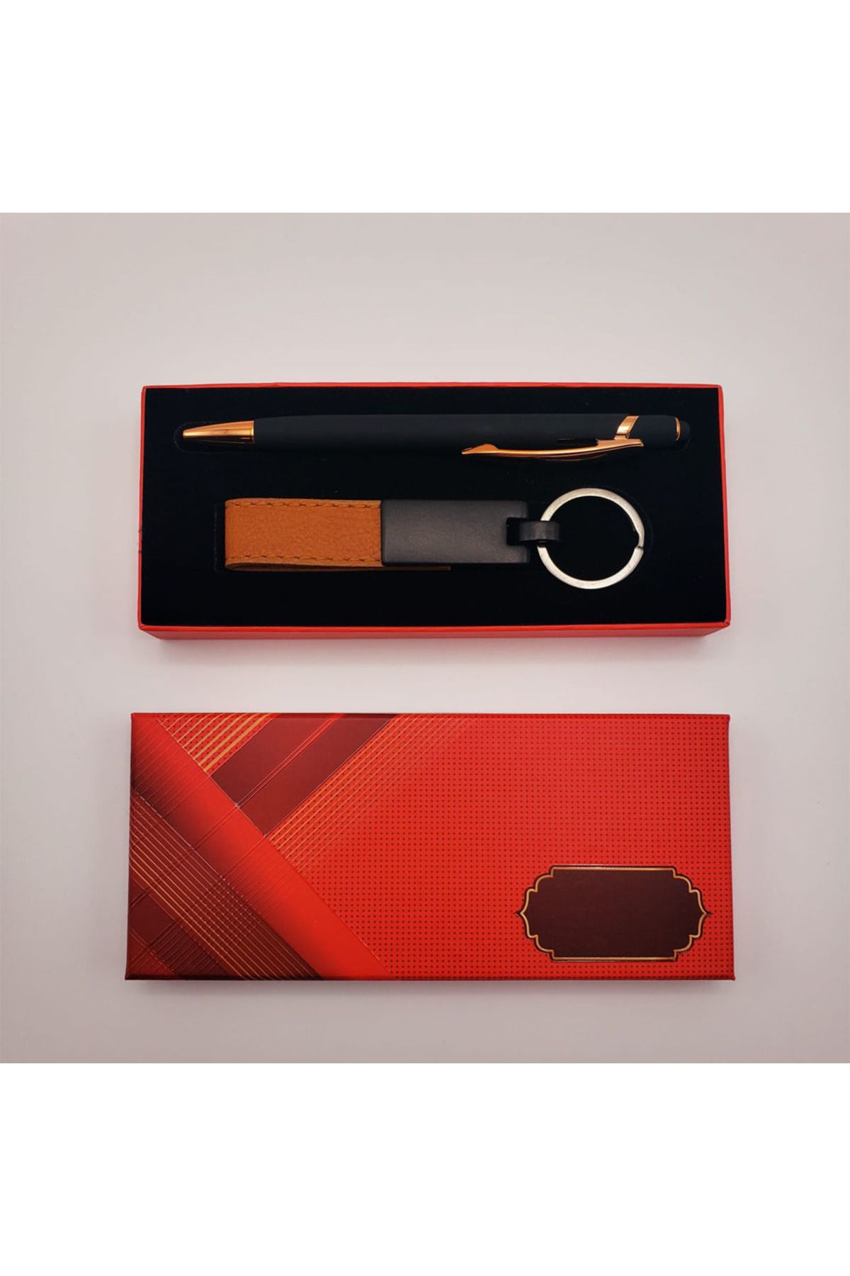 SAVA HOME COLLECTİON Deri Metal Anahtarlık Ve Rubber Kalem