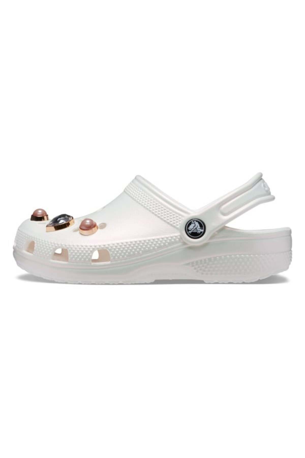 Crocs-Saboti classic toddler crystals pearls clog - white 3