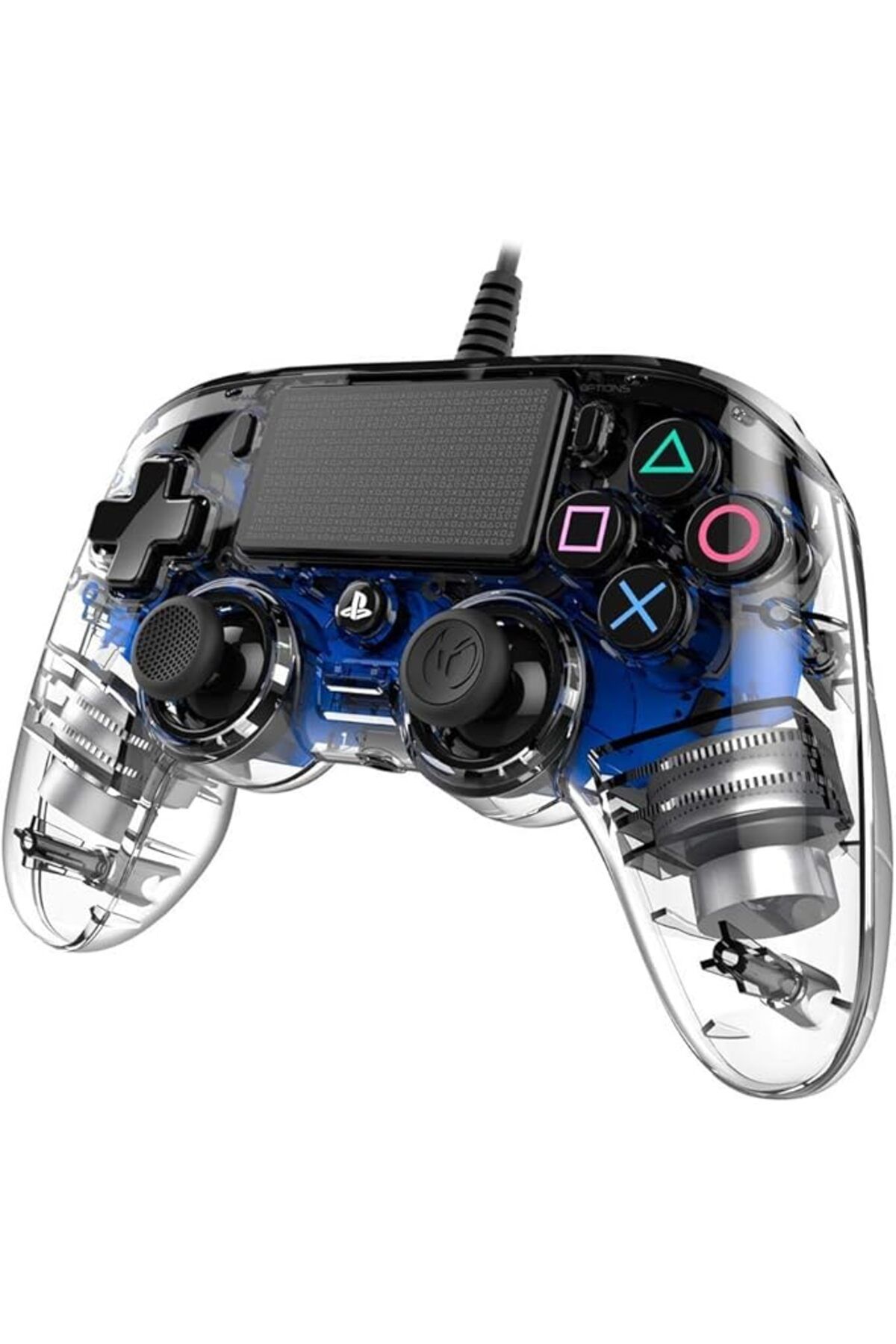 Nacon-Nacon Wired compact Controller PS4 - Clear Blue 2