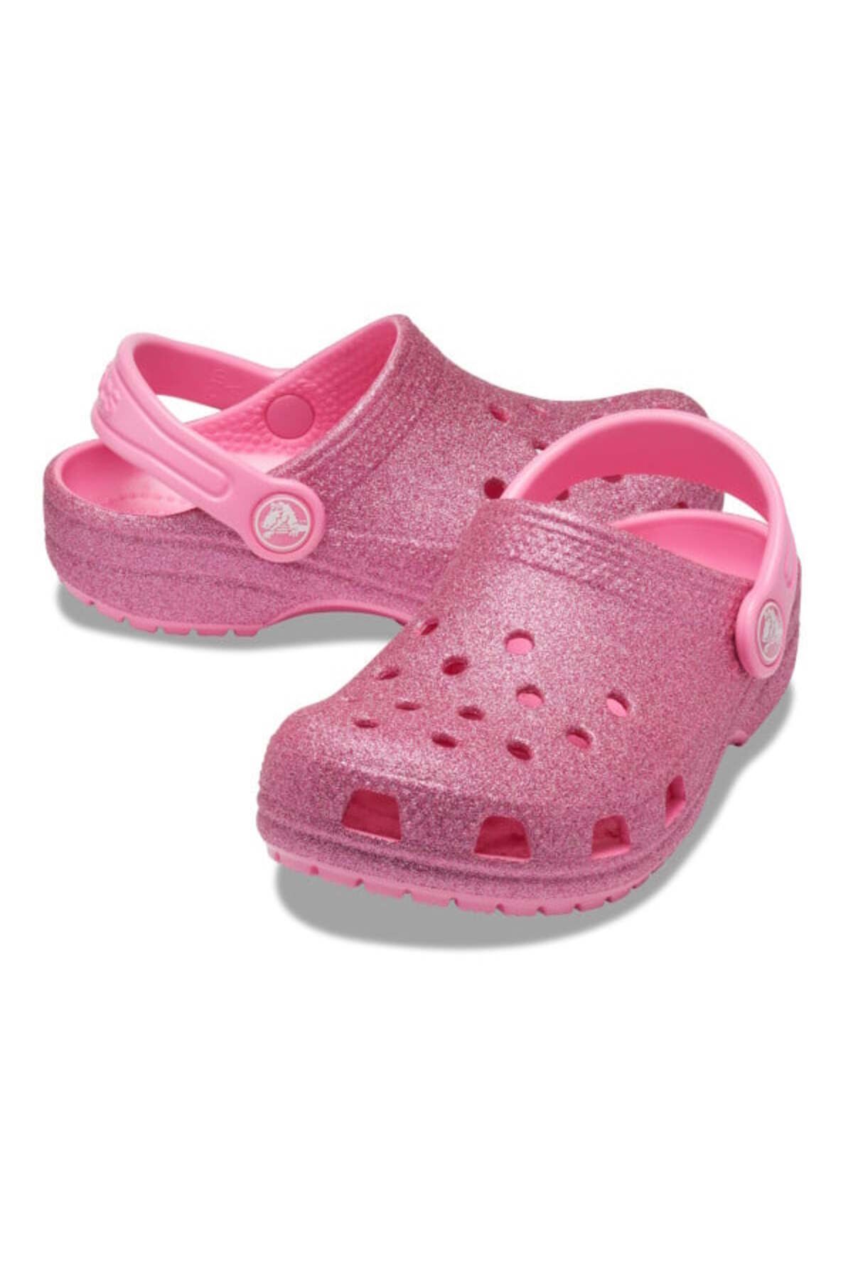 Crocs-Saboti classic glitter clog kids - pink lemonade 4