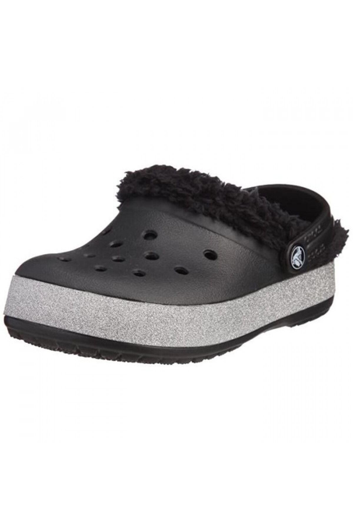 Crocs-Saboti Crocs CrocBling Mammoth Kids 24-26 EU - C8-9 US Negru - Black 2