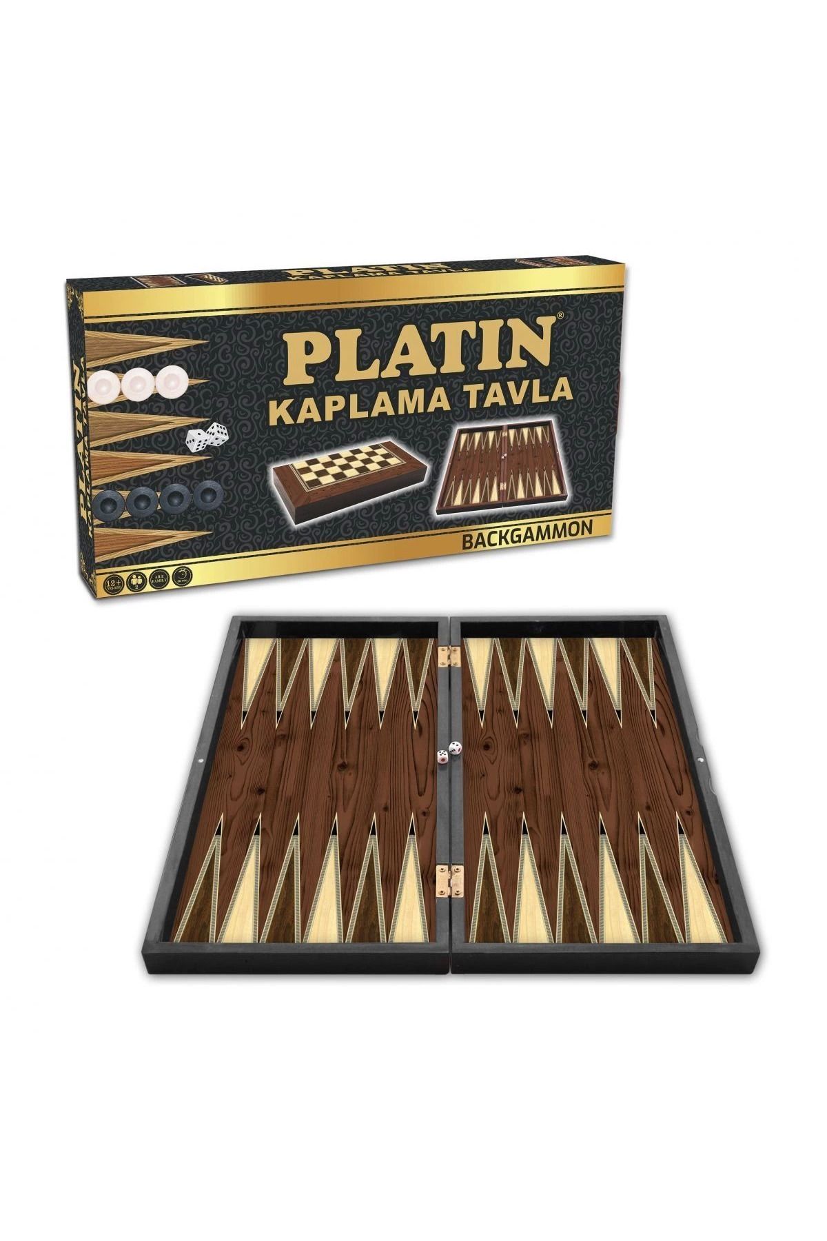 karadağsb 1020371 Platin Tavla (Büyük) ,Star Okey