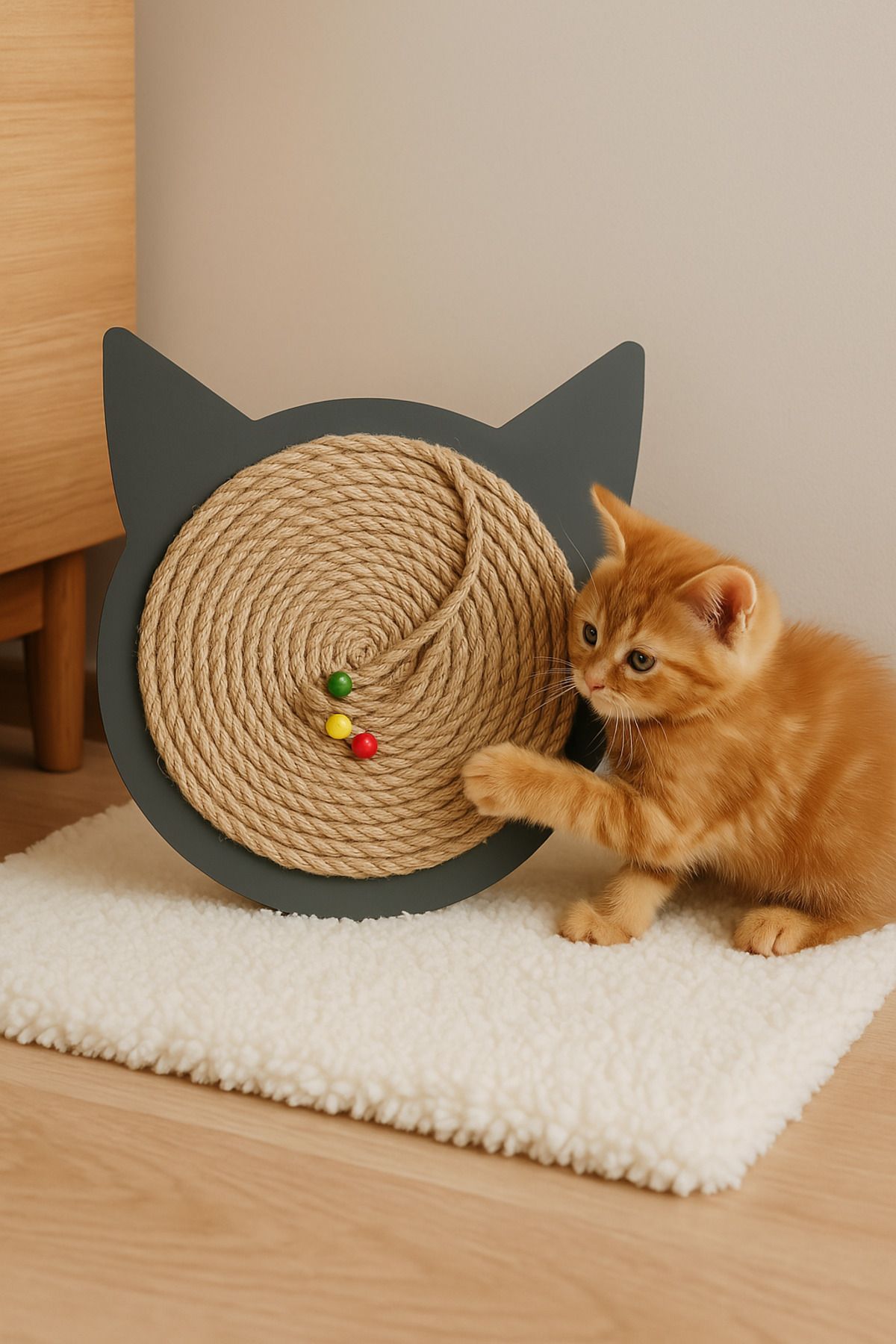 hak-iş oyuncak-Cat Scratch Board Cat Scratch Mats with Cat Grass Sisal 1