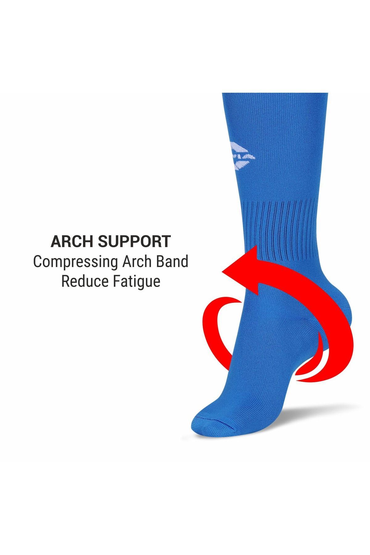 Nivia-Plain Encounter Football Stockings | Large | Polyester | Unisex | KneeLength Stockings | SoftFabric 4