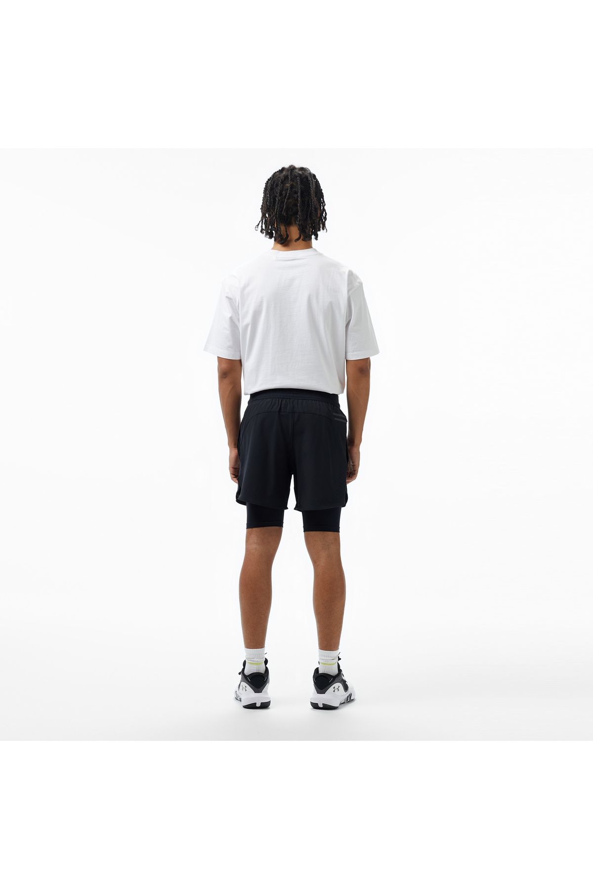شورت ورزشی مشکی مردانه اوج UA بافته شده 2 از های 1378604 001 Under Armour