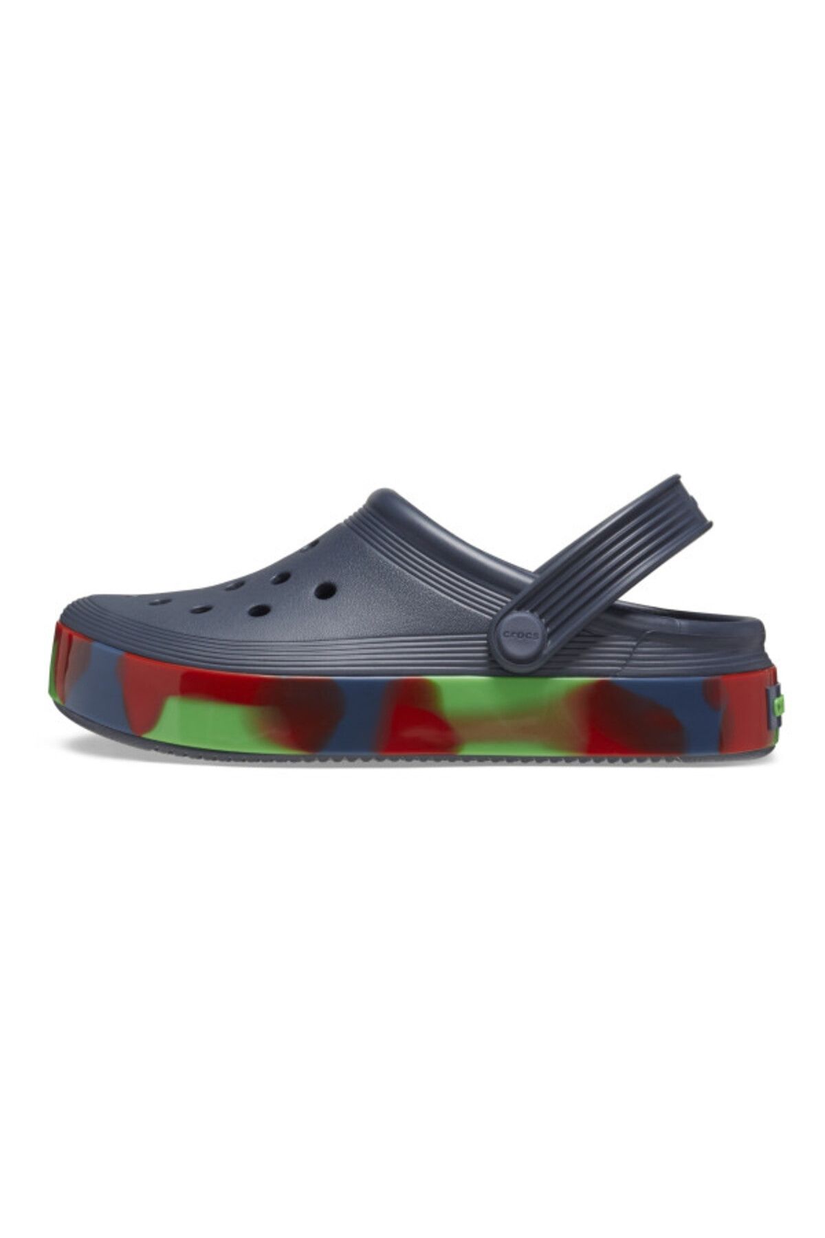 Crocs-Saboti toddler off court glow band clog - storm/multi 3