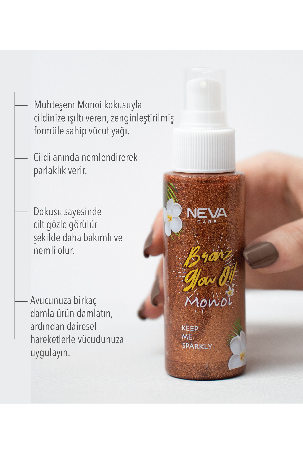 Monoi Bronz Glow Oil (Parlayan Vücut Yağı) 75 ml — M613 — تصویر 3 از 3