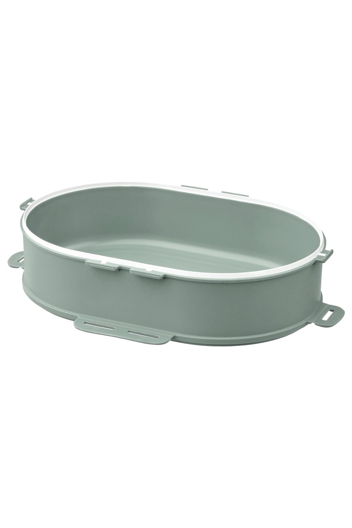 IKEA-UTBJUDA Add-on unit for stackable lunch box, light grey-green, 0.3 l 1