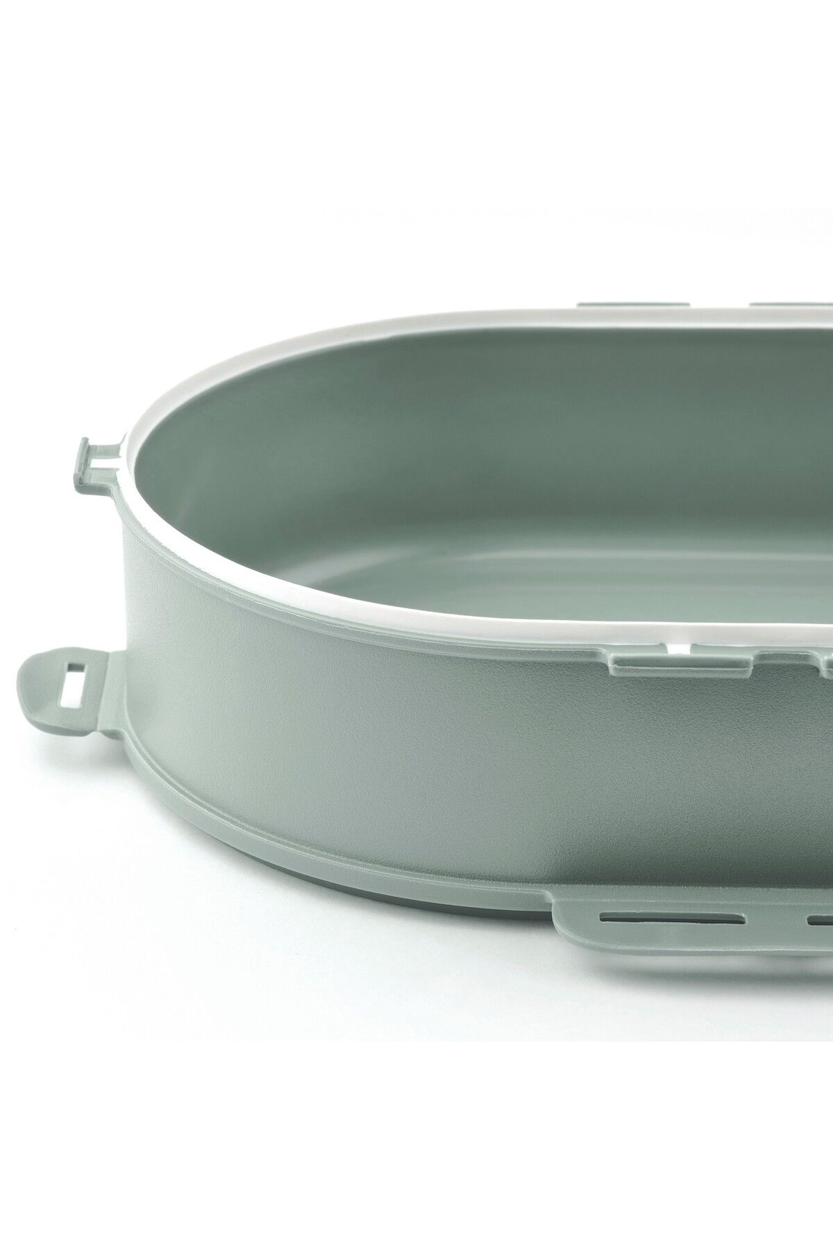 IKEA-UTBJUDA Add-on unit for stackable lunch box, light grey-green, 0.3 l 2