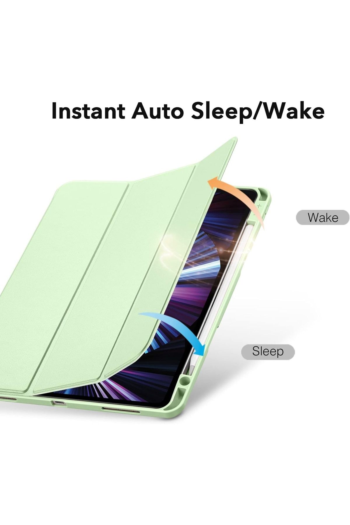 ESR-Flip Protective Case For Ipad Pro 5g 2021 , Tpu, Light Green, 11 Inches 3