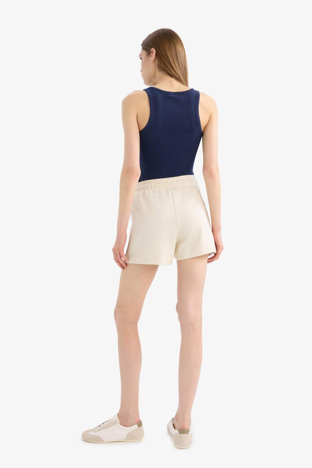 DeFacto-Regular Fit Stretchy Waisted Bermuda Shorts with Pockets D3327Ax25Sp 6