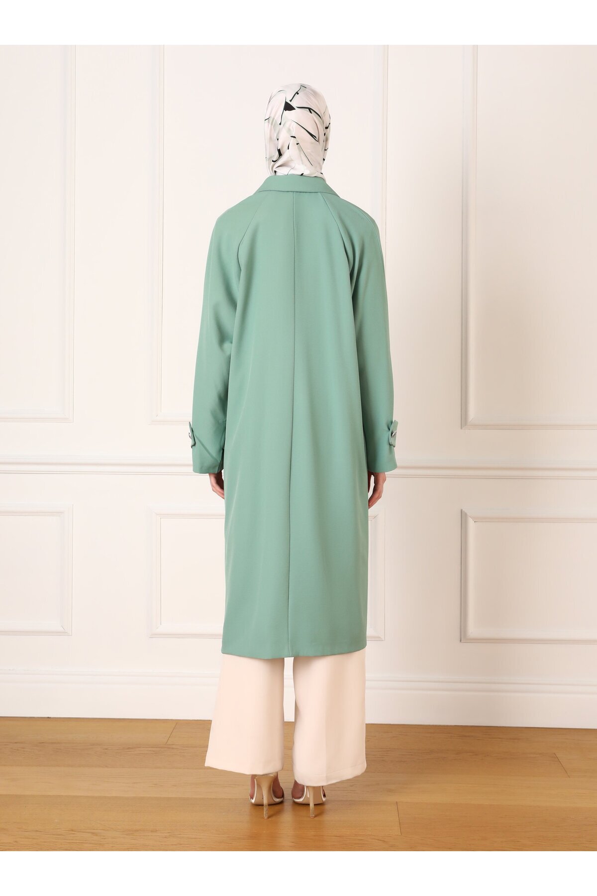 Refka-Çağla - Refka Shirt Collar Fleto Pocket Cap / Coat 6