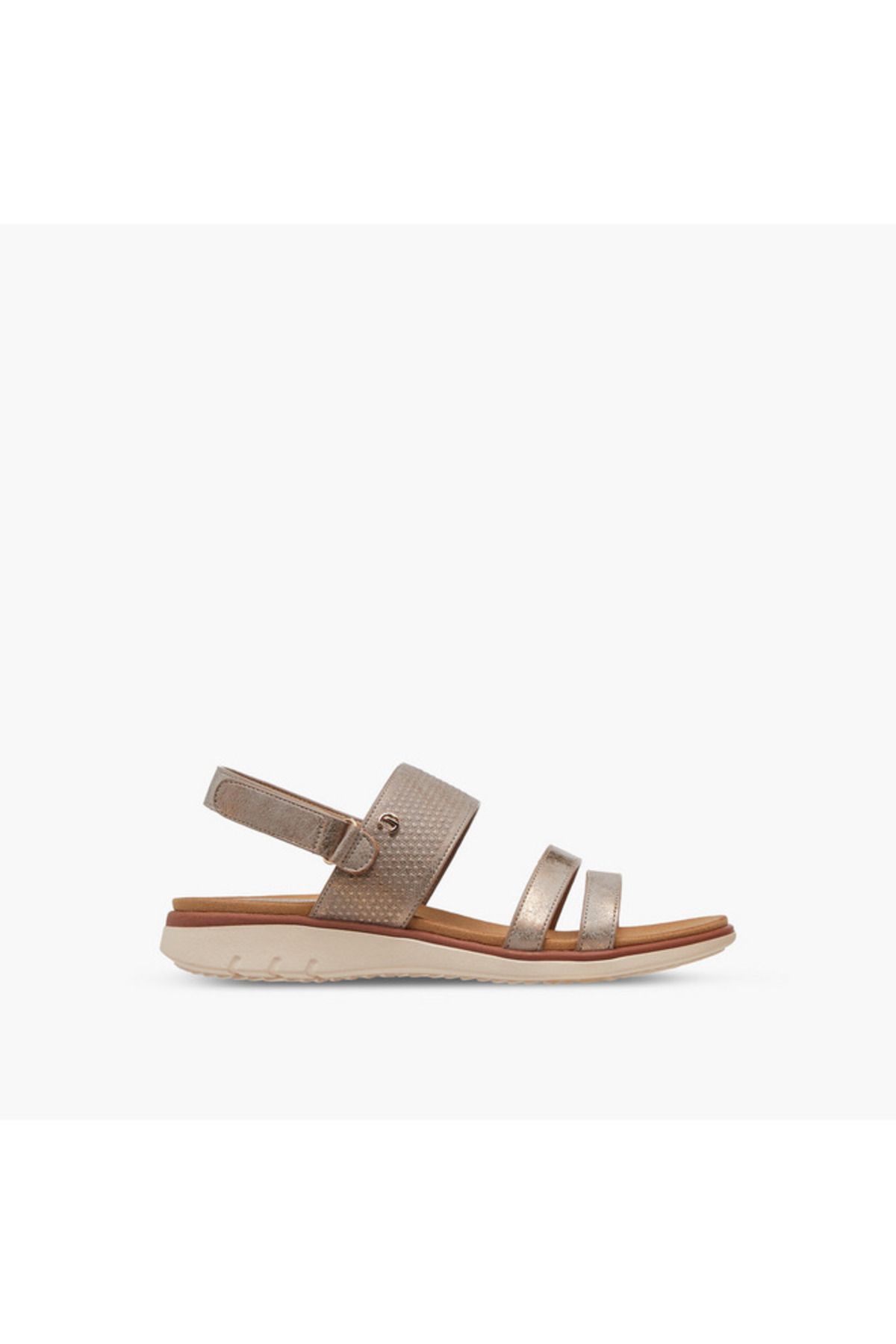 Le Confort-Textured Comfort Sandals with Hook and Loop Closure 3