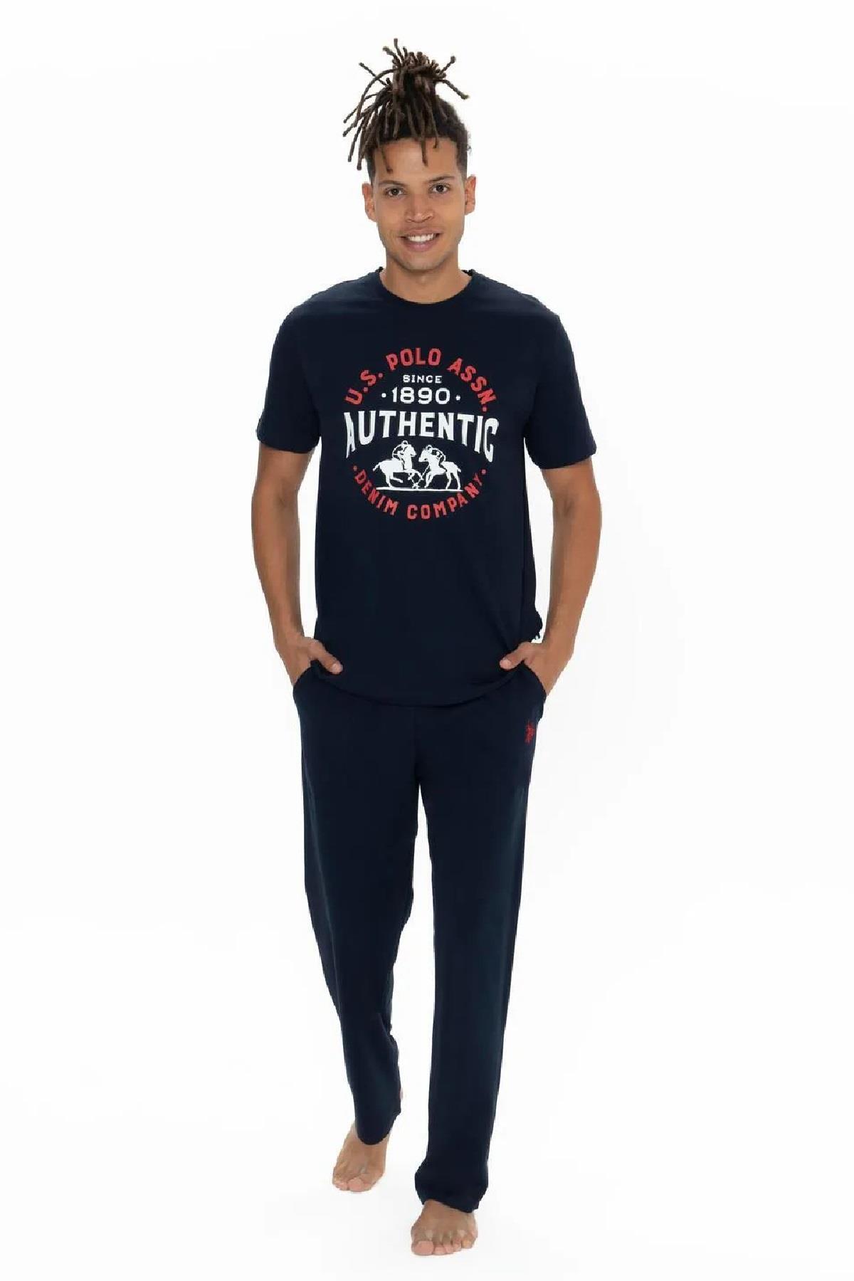 یو اس پولو ست لباس خواب آستین کوتاه یقه گرد یو اس پولو اس ان ۱۸۹۰۰