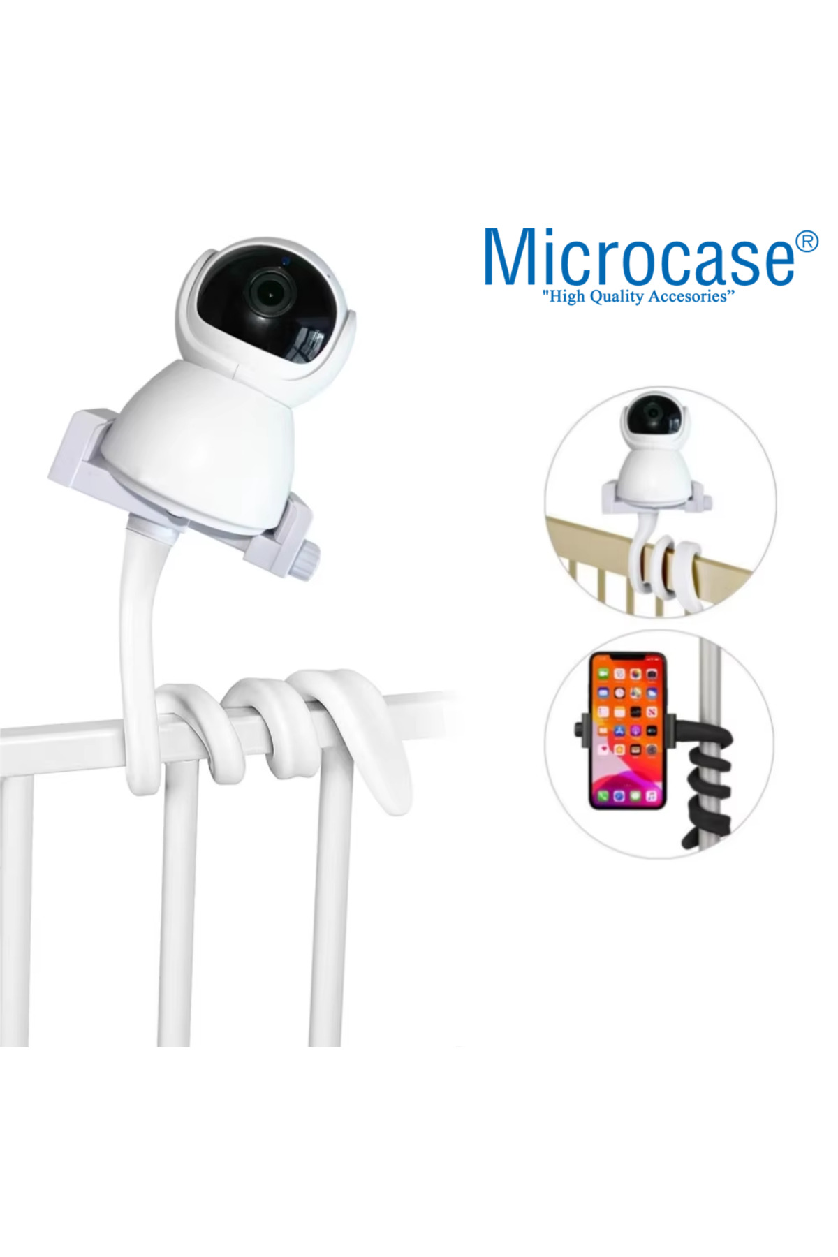 Microcase Esnek Web Kamera Bebek Kamerası Telefon Tutucu - AL5143 fotoğrafı 2 (önizleme)
