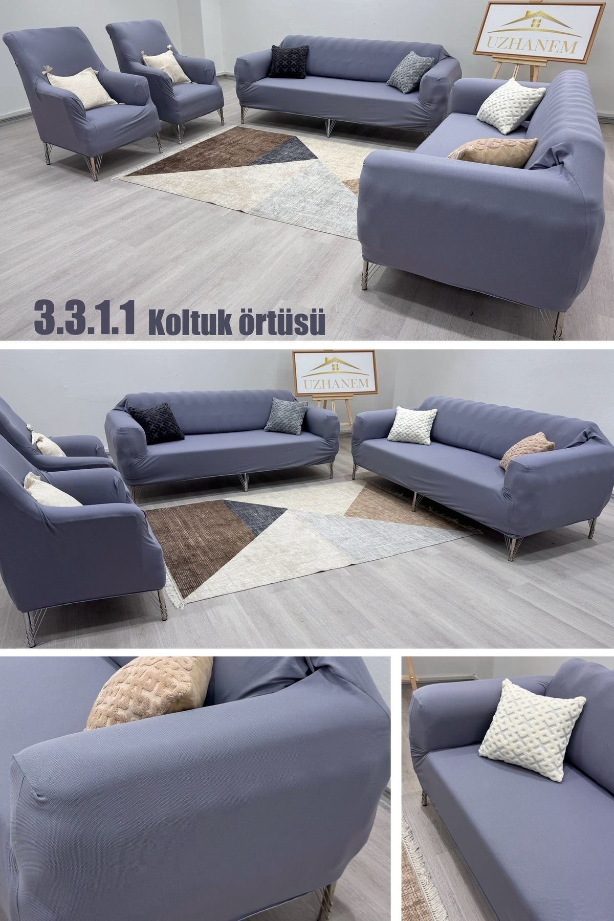 uzhanem-Husa scaunului, 3.3.1.1 Set huse pentru scaune cu model fagure 2