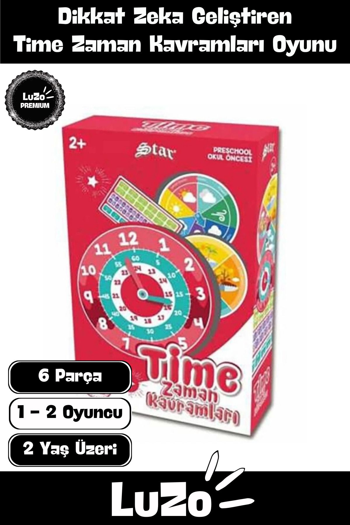 LuZo-Premium Educational Tutorial Intelligence Developing Hand Eye Coordination Watch Time Concepts Game 1