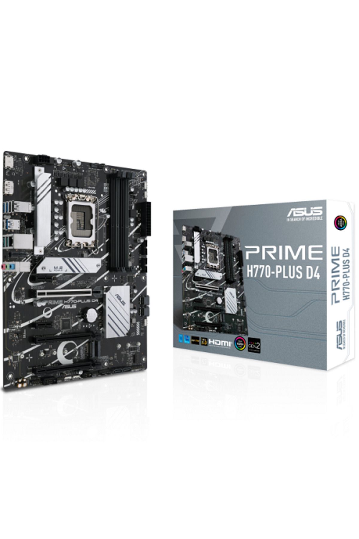 ASUS-Intel Prime H770-Plus D4 1700 Ddr4 5066 Oc Mhz Atx Gaming Motherboard 1