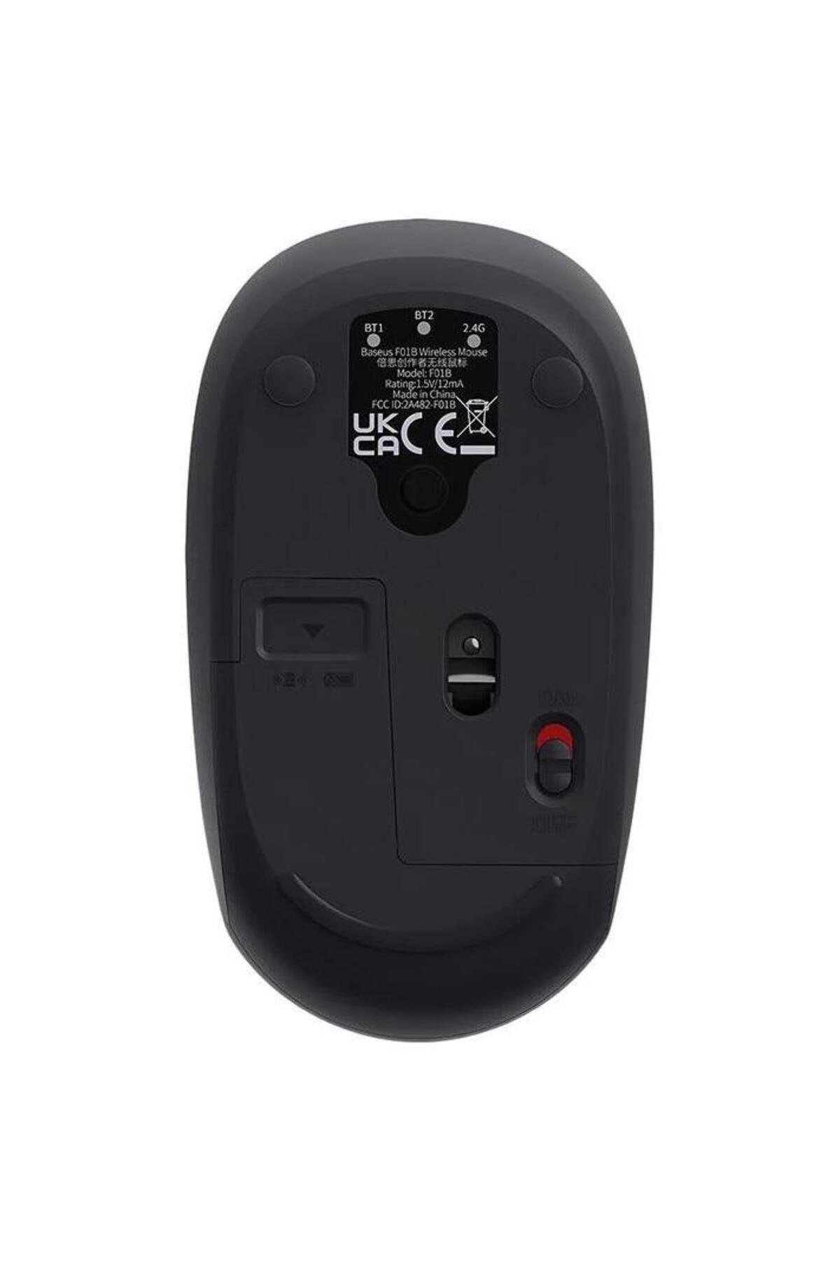 Baseus-Mouse wireless Baseus B01055503833-00, 2.4GHz si Bluetooth, optic, 800/ 1200/1600 dpi 3