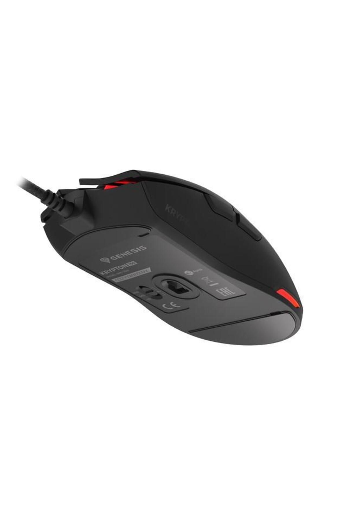 Genesis-Mouse Gaming Genesis Krypton 750, USB-A, 8000 DPI, Iluminare RGB, 6 butoane programabile 16