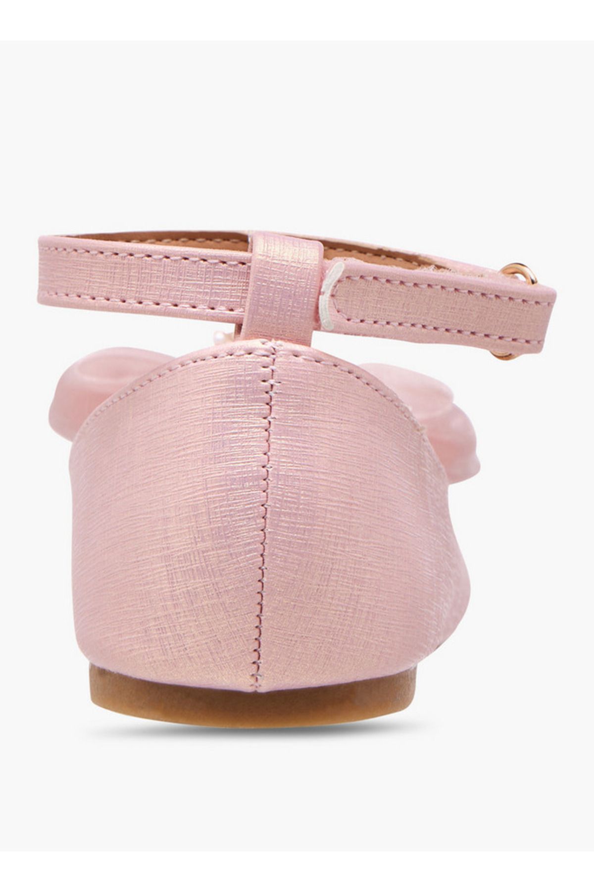 Flora Bella by Shoexpress-Bow Accent Ballerina Shoes with Hook and Loop Closure 5