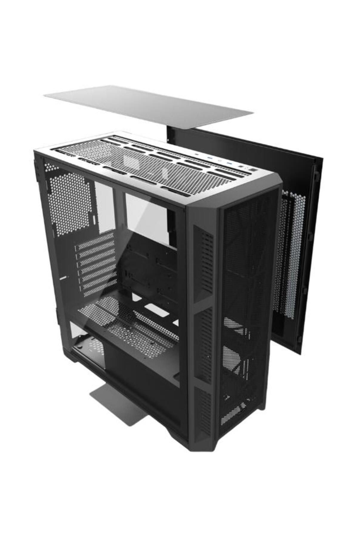 Raijintek-Raijintek Ponos Ultra MS4 Case, Mesh Front Panel, Middle Tower, No Power Supply, ATX (Black) 5