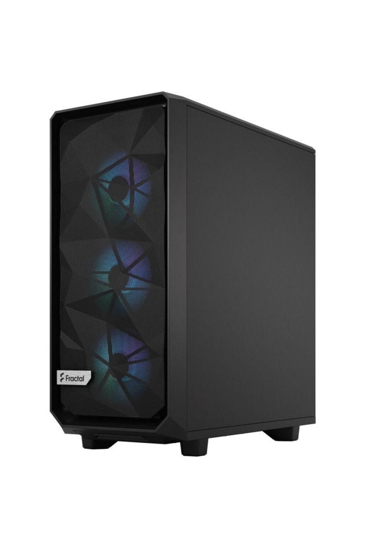 Fractal Design-Fractal Design Meshify 2 Compact RGB Case, Middle Tower, without power supply, ATX (Black) 8