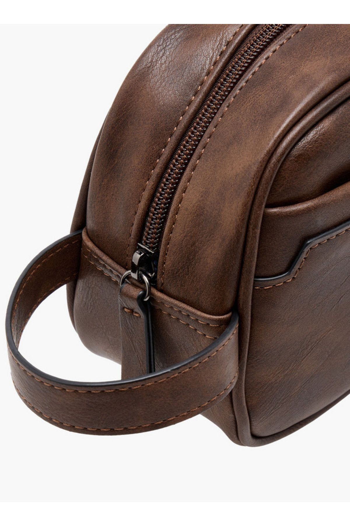 LBL by Shoexpress-Textured Pouch with Zip Closure and Side Handle 3