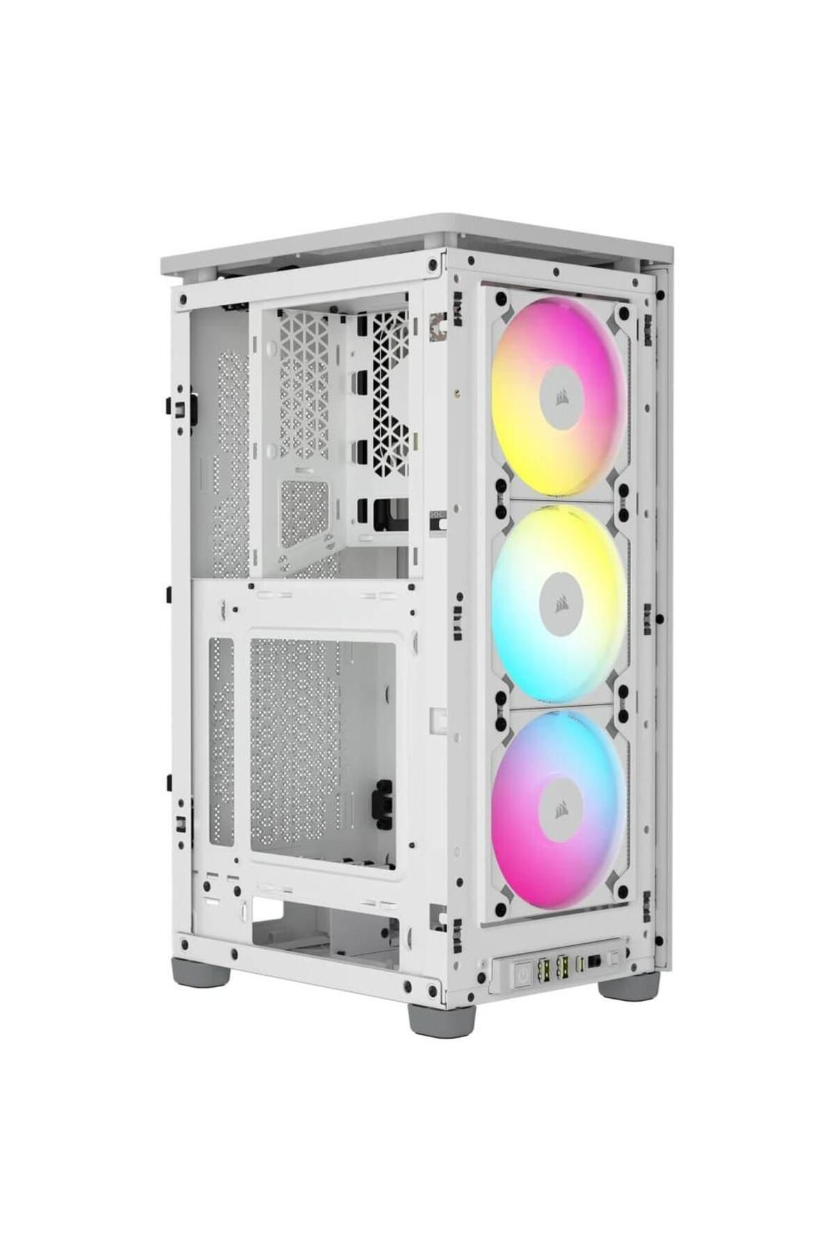 Corsair-Carcasa Corsair iCUE 2000D RGB AIRFLOW Mini-ITX mic-form-factor, fara sursa (Alb) 4