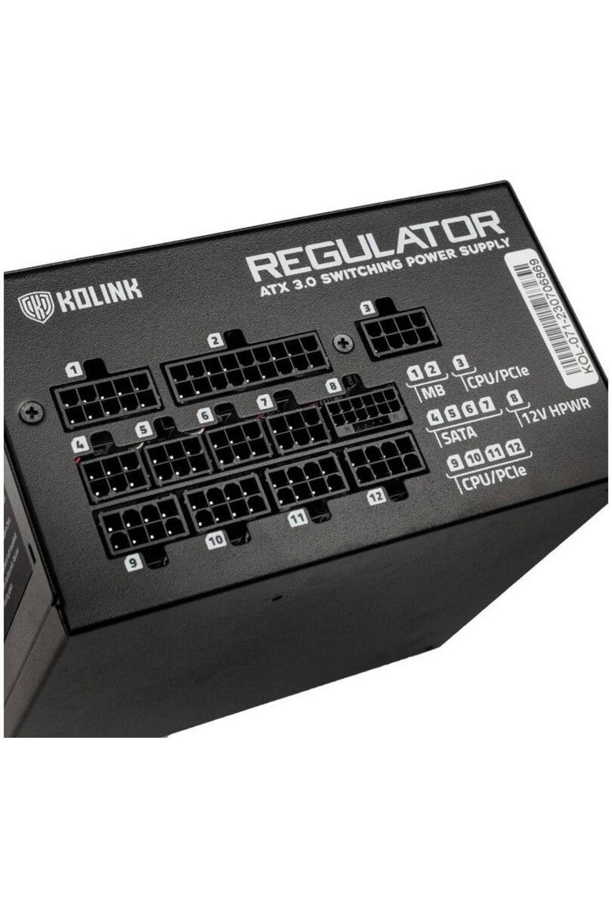 Kolink-Sursa Kolink Regulator, 1200 W, 80+ Gold, Full Modulara (Negru) 4