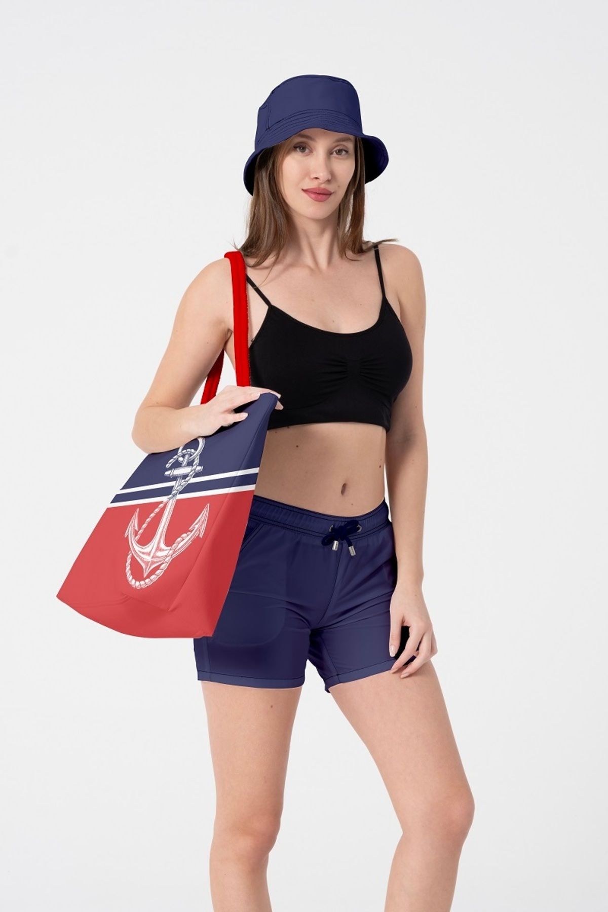 Miami Beach MİAMİ BEACH BÜYÜK BOY İÇİ ASTARLI FERMUARLI PLAJ ÇANTASI