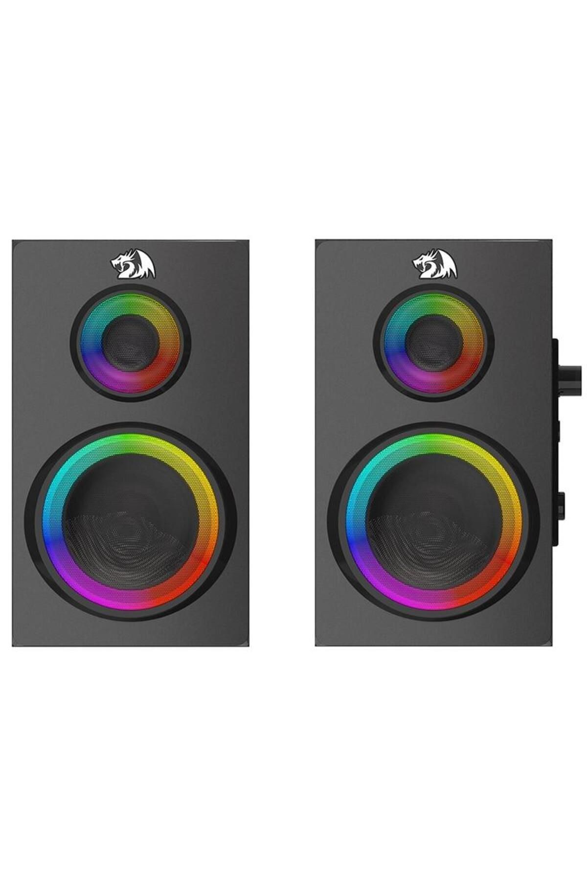 REDRAGON-Boxe Bluetooth Redragon Orchestra, 14W, Sistem 2.0, iluminat RGB (Negru) 3
