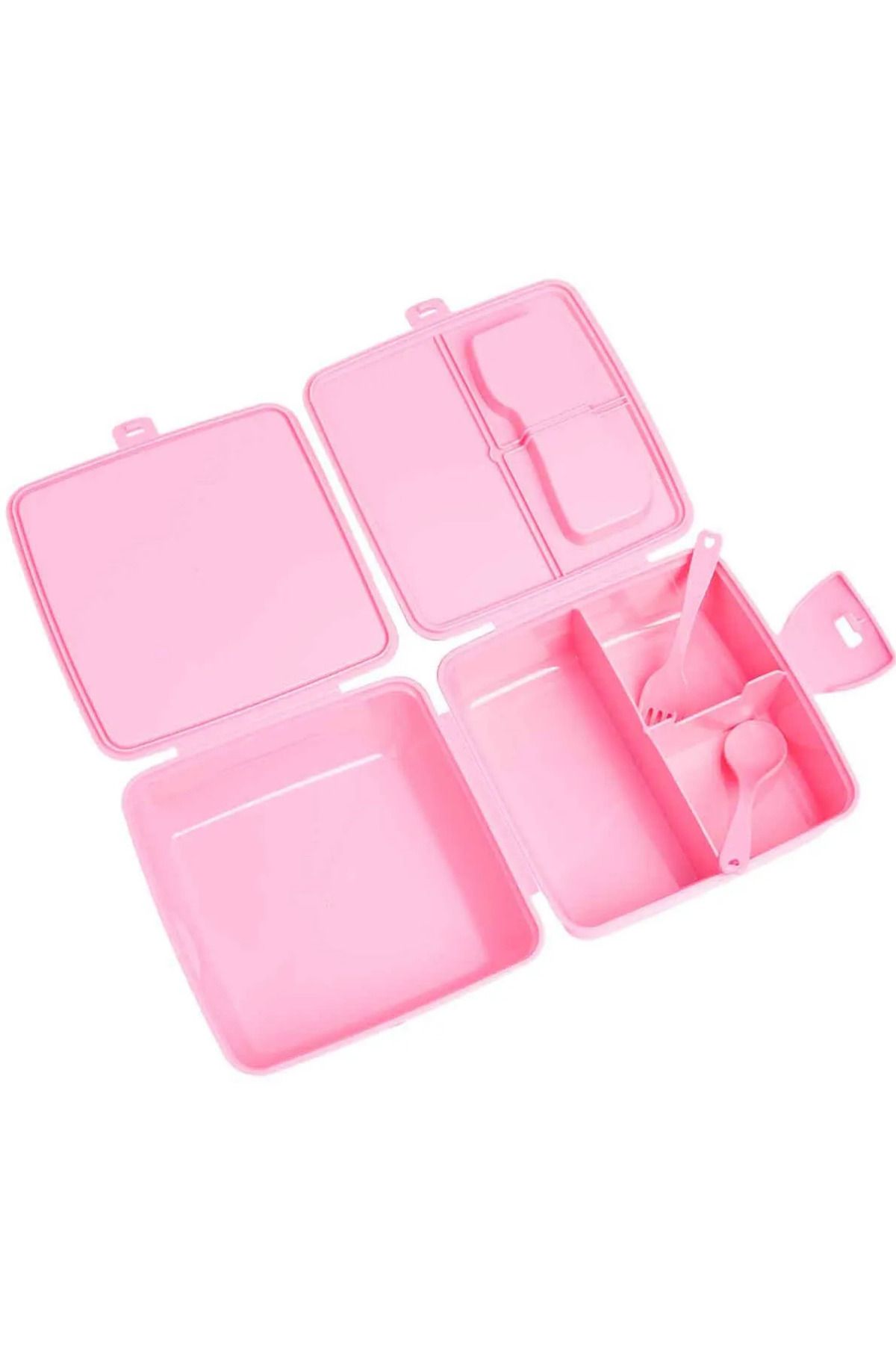 Bliss-4 Compartment Kids Lunch Box Storage Container with Spoon & Fork 2