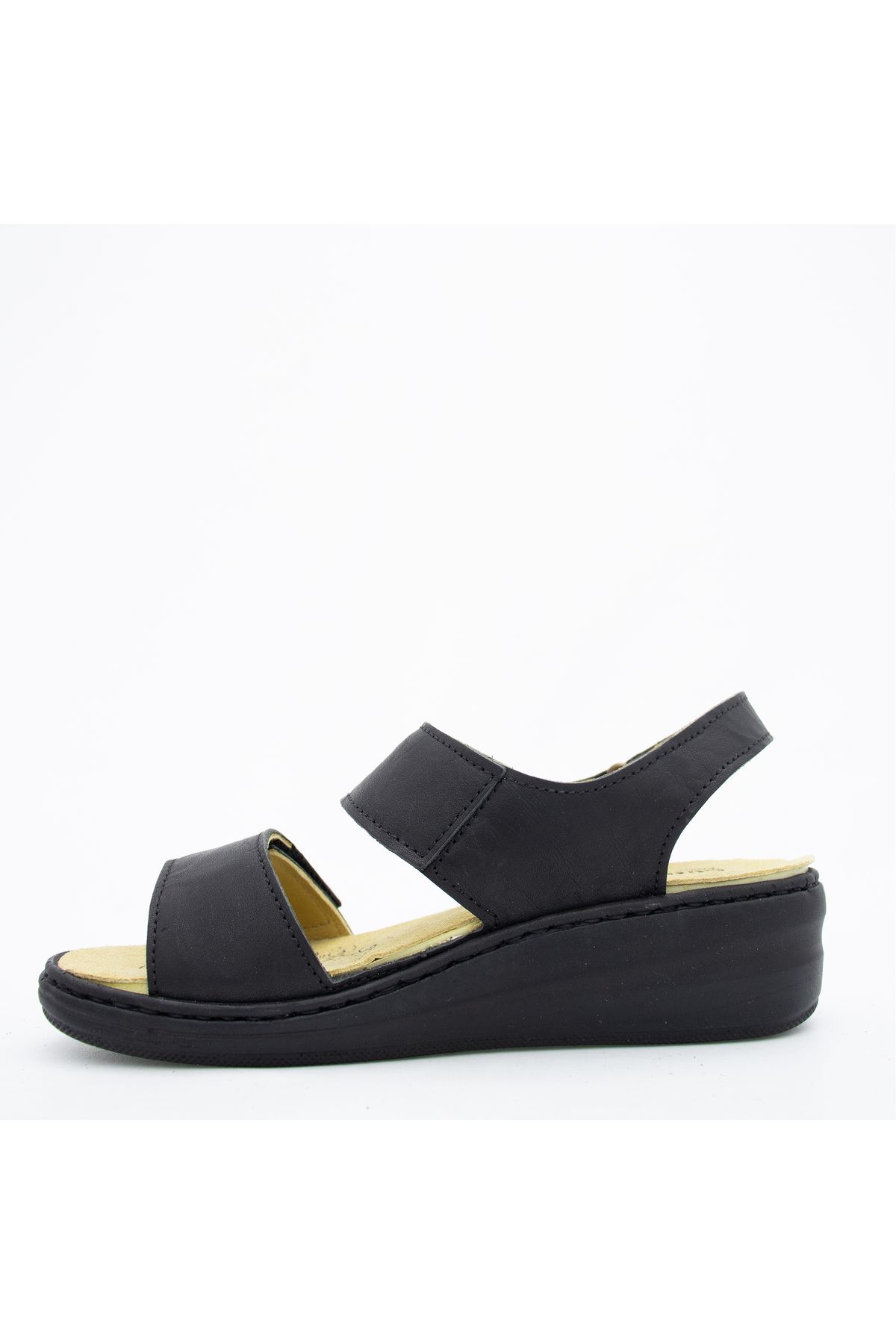 CONSUELO-Orthopedic Leather Slippers with Velcro Soles 10403 2