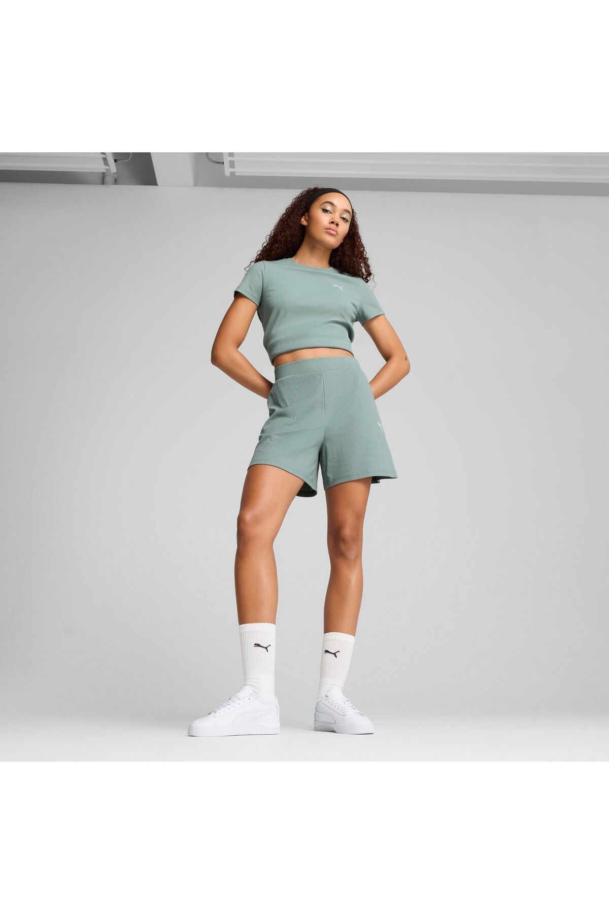 Puma-PUMA women's shorts ESS ELEVATED SHORTS - 68502630 5