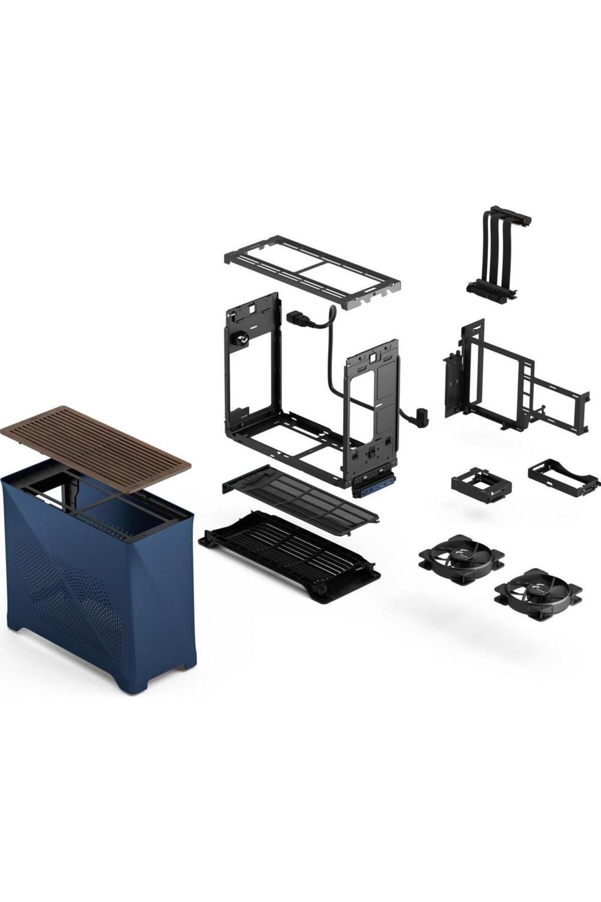 Fractal Design-Carcasa Fractal Design Era 2 Charcoal, Mini ITX Tower (Albastru) 9
