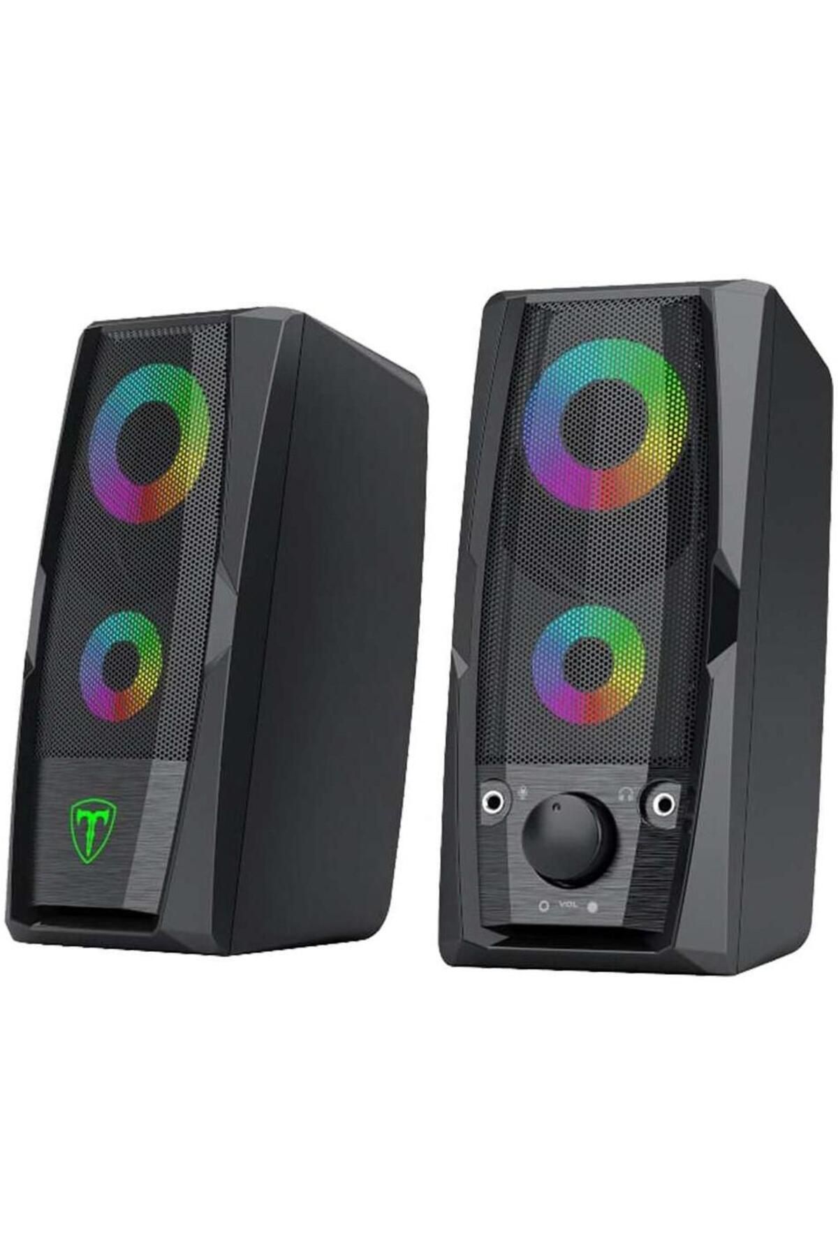 T-DAGGER-T-Dagger Matrix speakers with RGB lighting, 2x3W (Black) 3