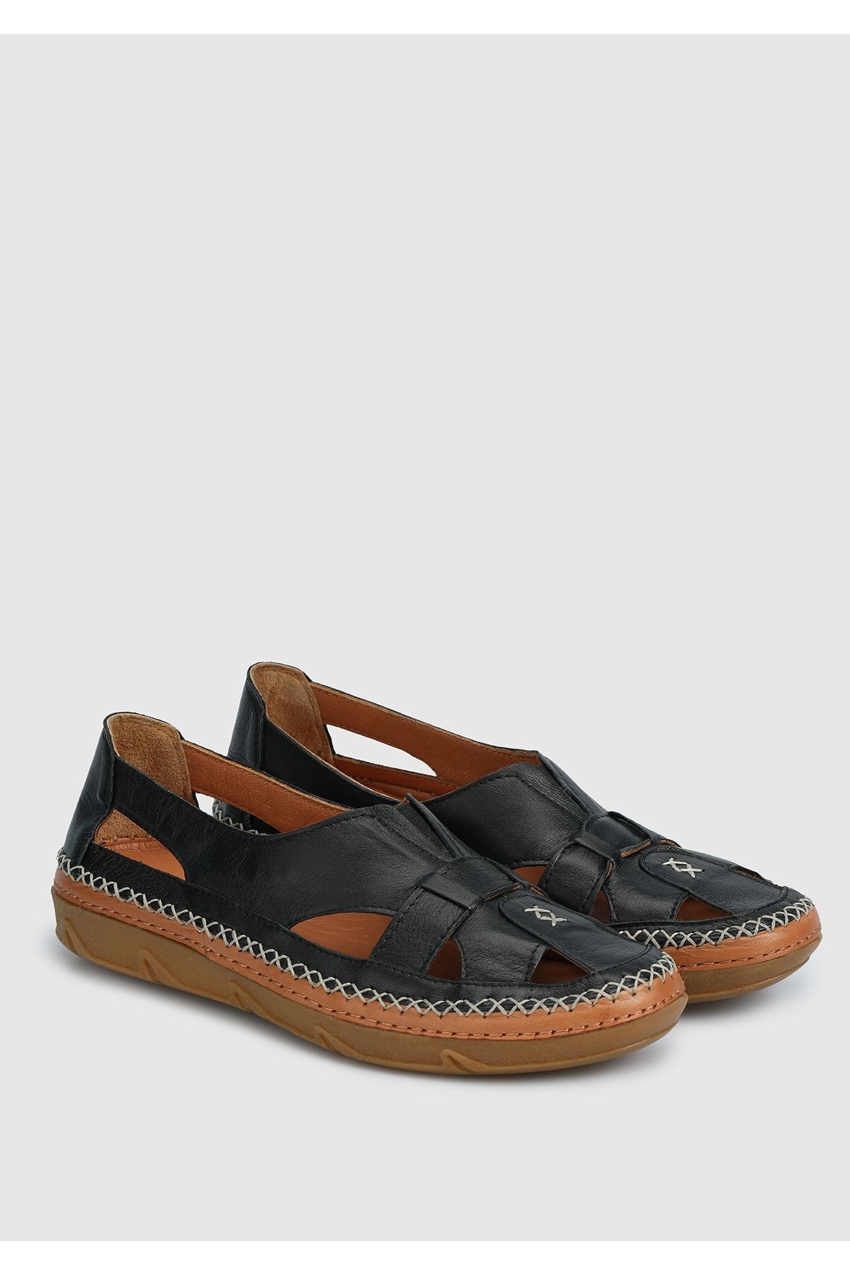 Eclipse-Leather Black Women's Shoes 2