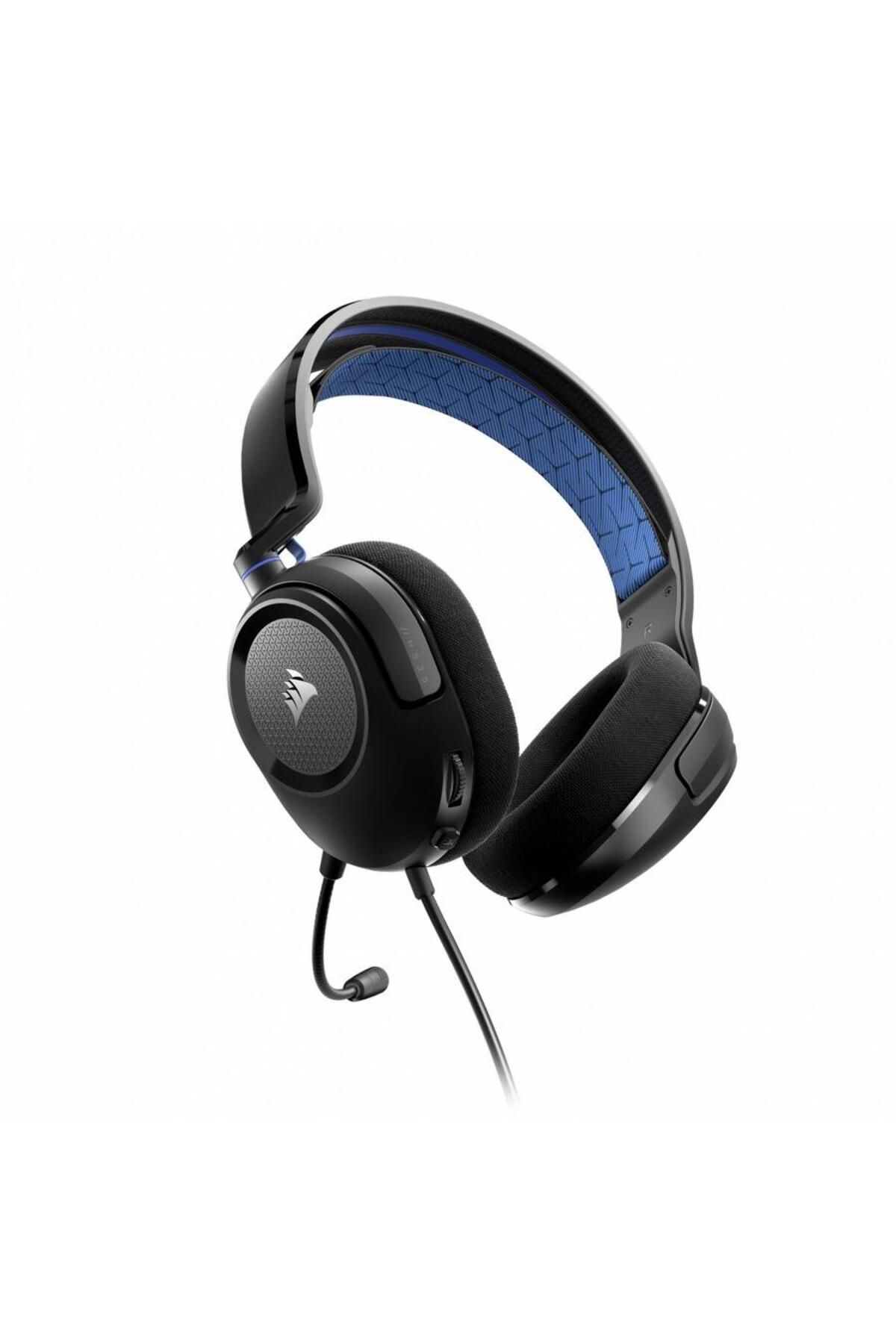 Corsair-Casti Gaming Corsair HS35 v2, Cu fir, Microfon (Negru/Albastru) 3