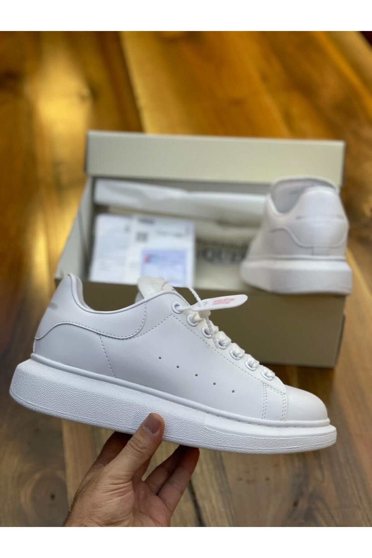 FAVORİSPOR Classic Deri Siyah Unisex Ayakkabı Alexander Mcqueen Ithal