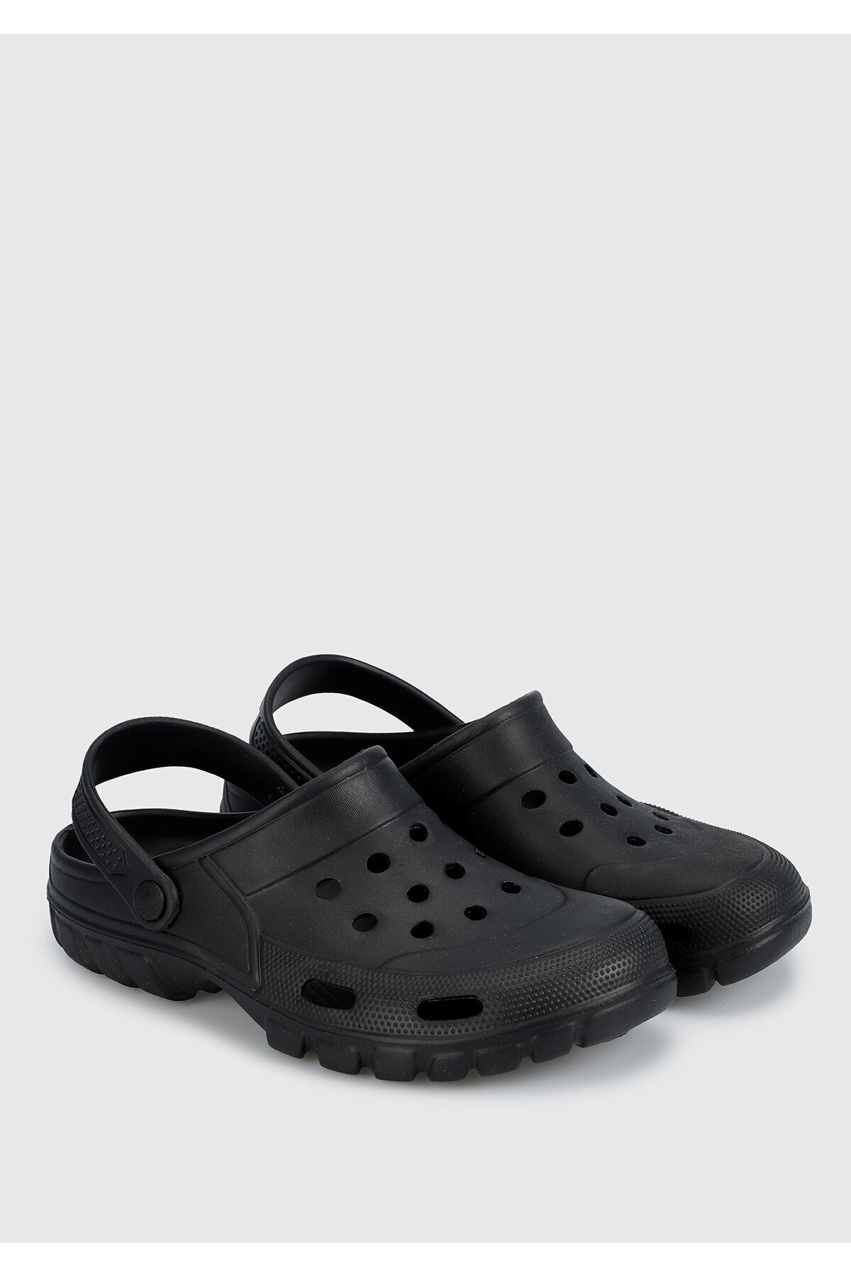 Provoq-Men's Black Beach Slippers 2