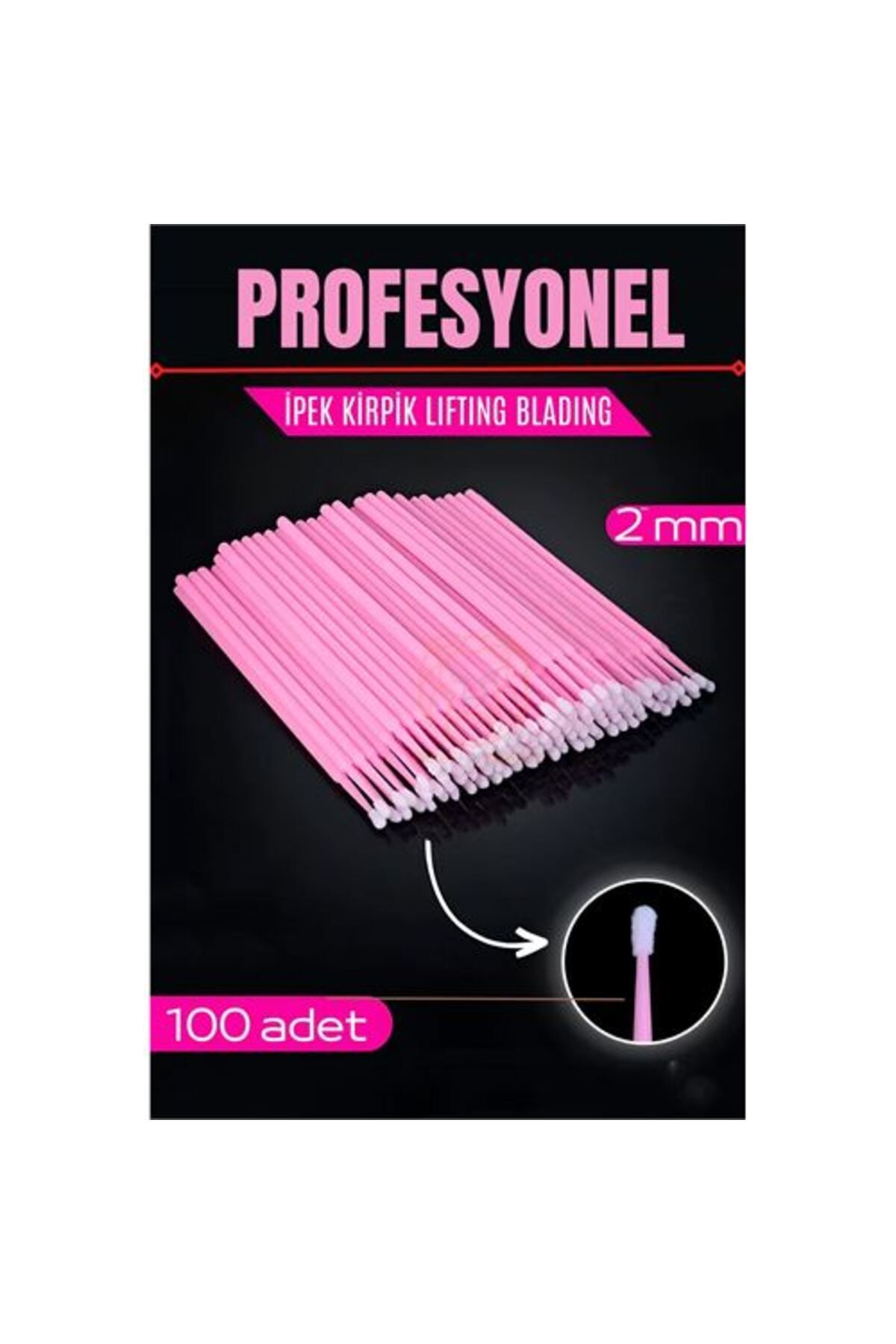 TYYLİ İpek Kirpik Fırçası Blading Lifting Fırçası 100 Adet
