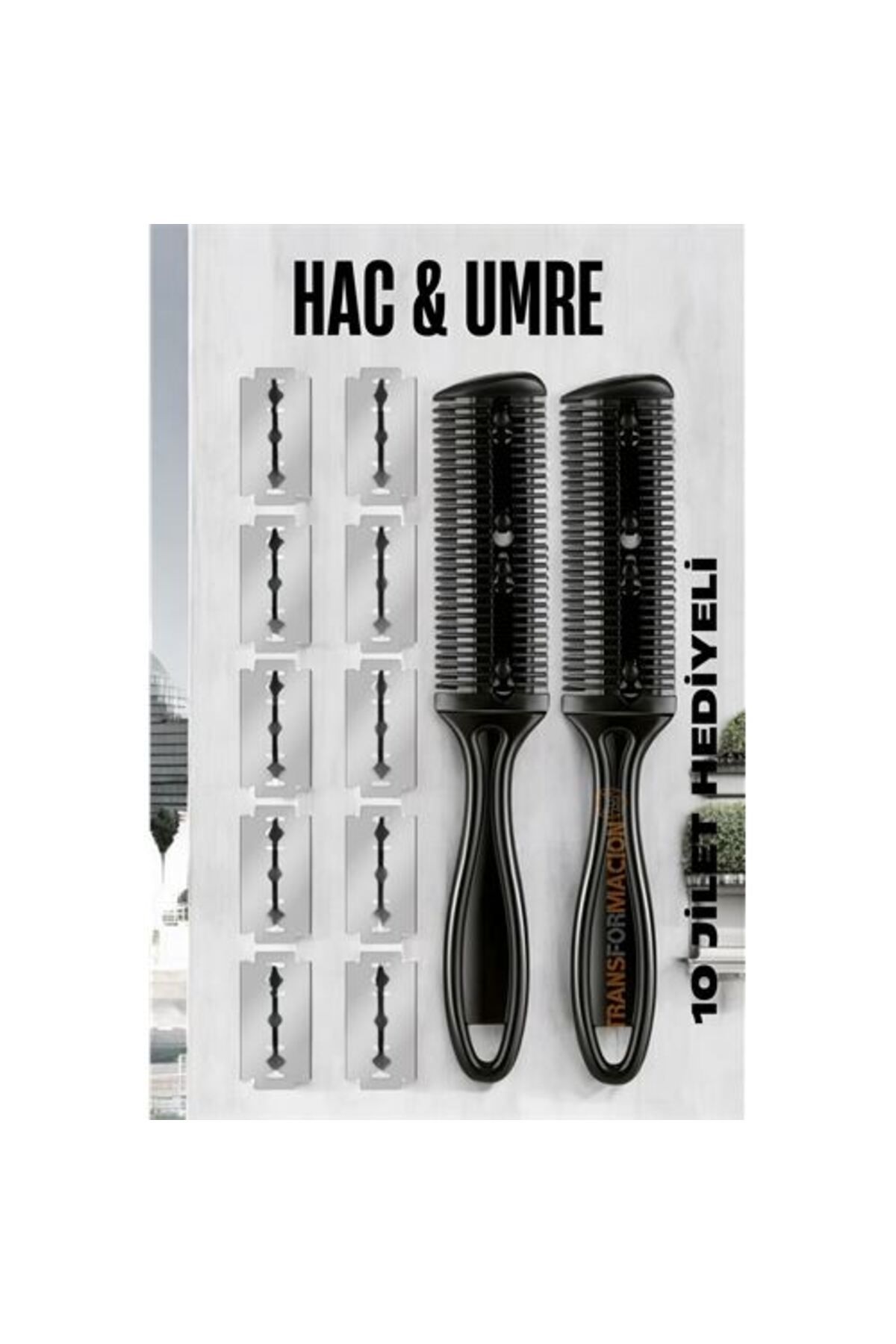 SAVA HOME COLLECTİON Hac Tıraş Usturası Umre Usturası Tıraş Aleti 10 Jiletli