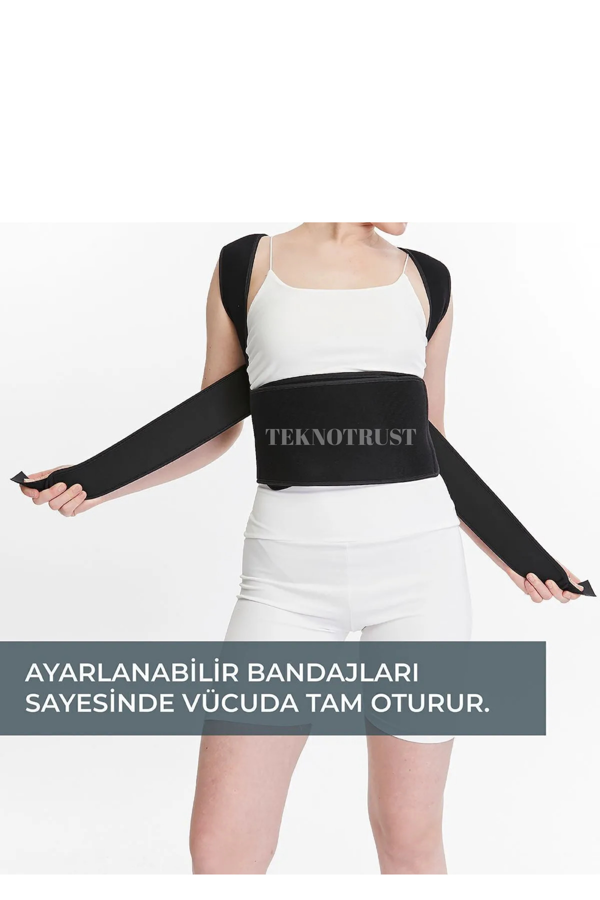 teknotrust-Elastic Upright Posture Corset Adjustable Back and Support Hunchback Organiser Preventive 4