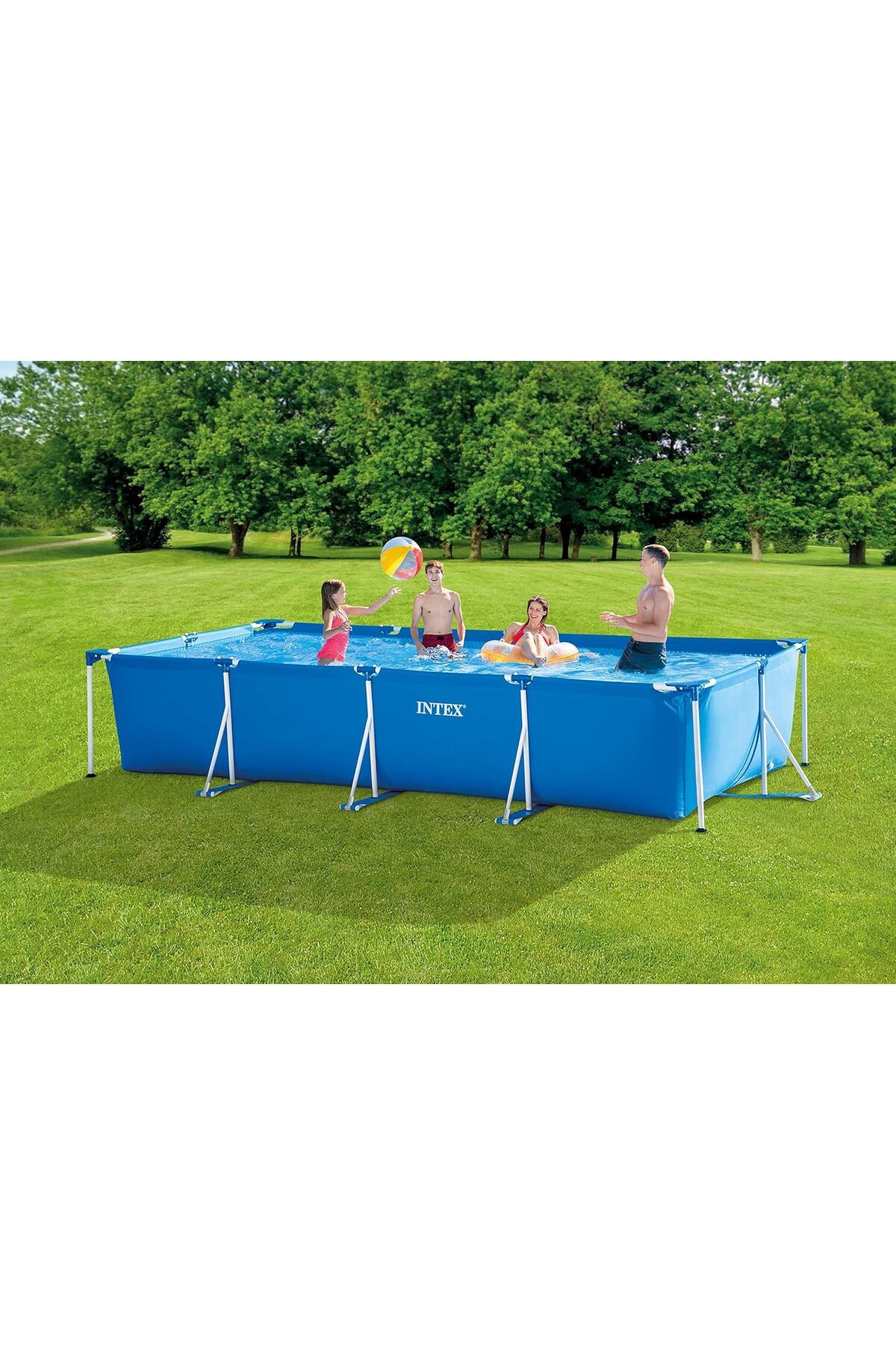 Intex-Rectangular Frame Pool Set 4.5m x 2.2m x 0.84m 3