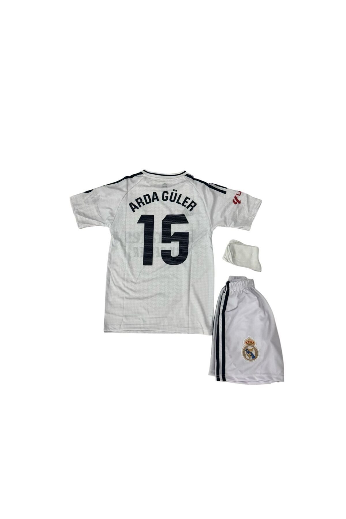Atlas Global REAL MADRİD ARDA GÜLER ÇOCUK FUTBOL FORMASI 3 LÜ SET FORMA+ŞORT+ÇORAP