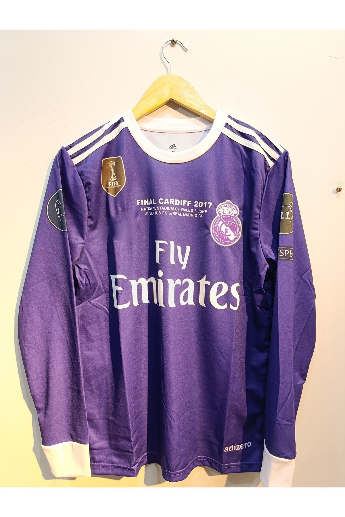 Atlas Global REAL MADRİD RONALDO ŞAMPİYONLAR LİGİ FİNALİ MOR UZUN KOL FUTBOL FORMA