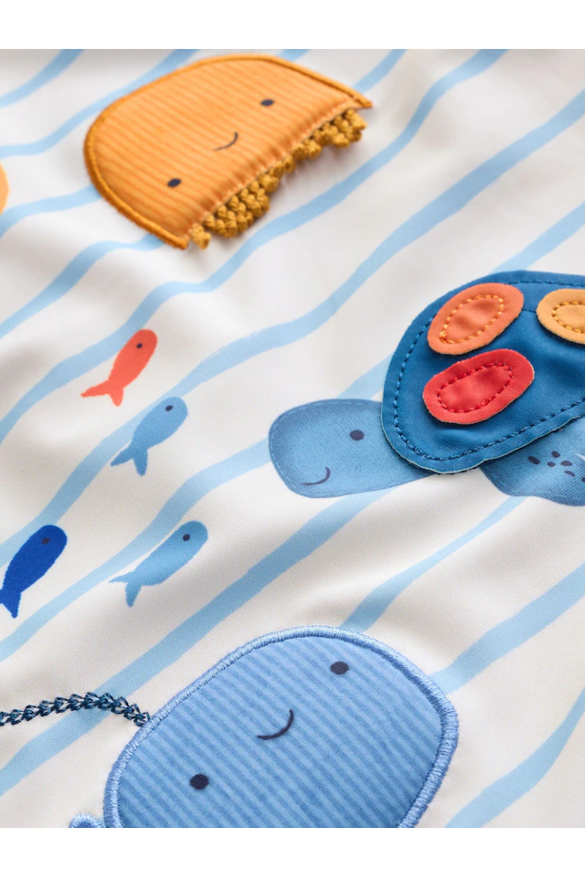 Next Baby-Costum de baie alb oceanic dintr-o bucată UPF50 rezistent la soare ALYE91833 8