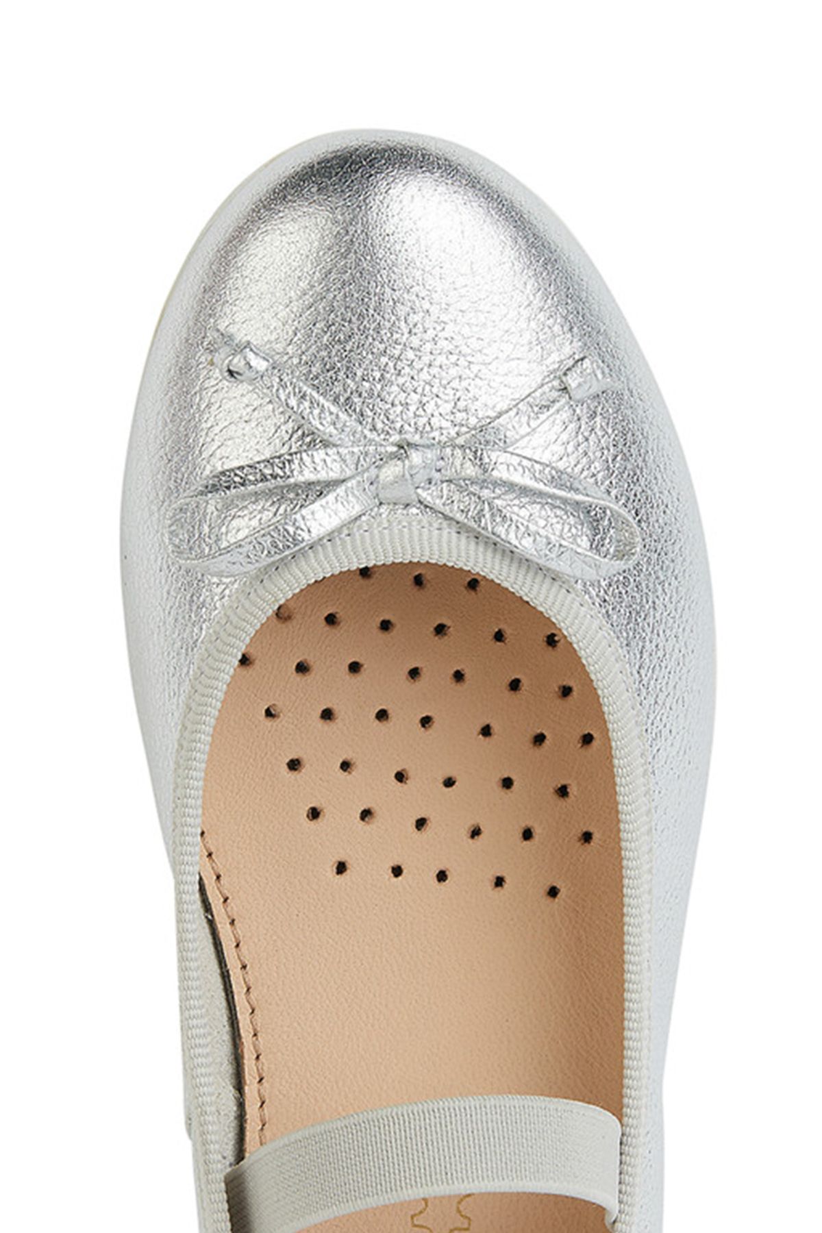 بابیت دخترانه و بچگانه GEOX GIRL SILVER PLIE SILVELI BALLET J4555D00044C1007 Geox