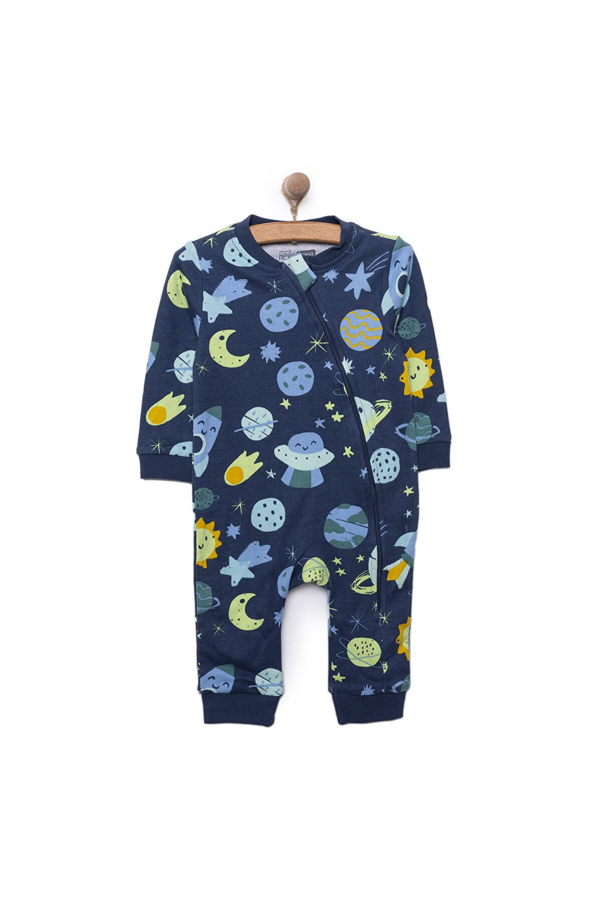 شلوار سرهمی آستین بلند مردانه زیپ دار HelloBaby بدون چکمه ebebek Hello Baby